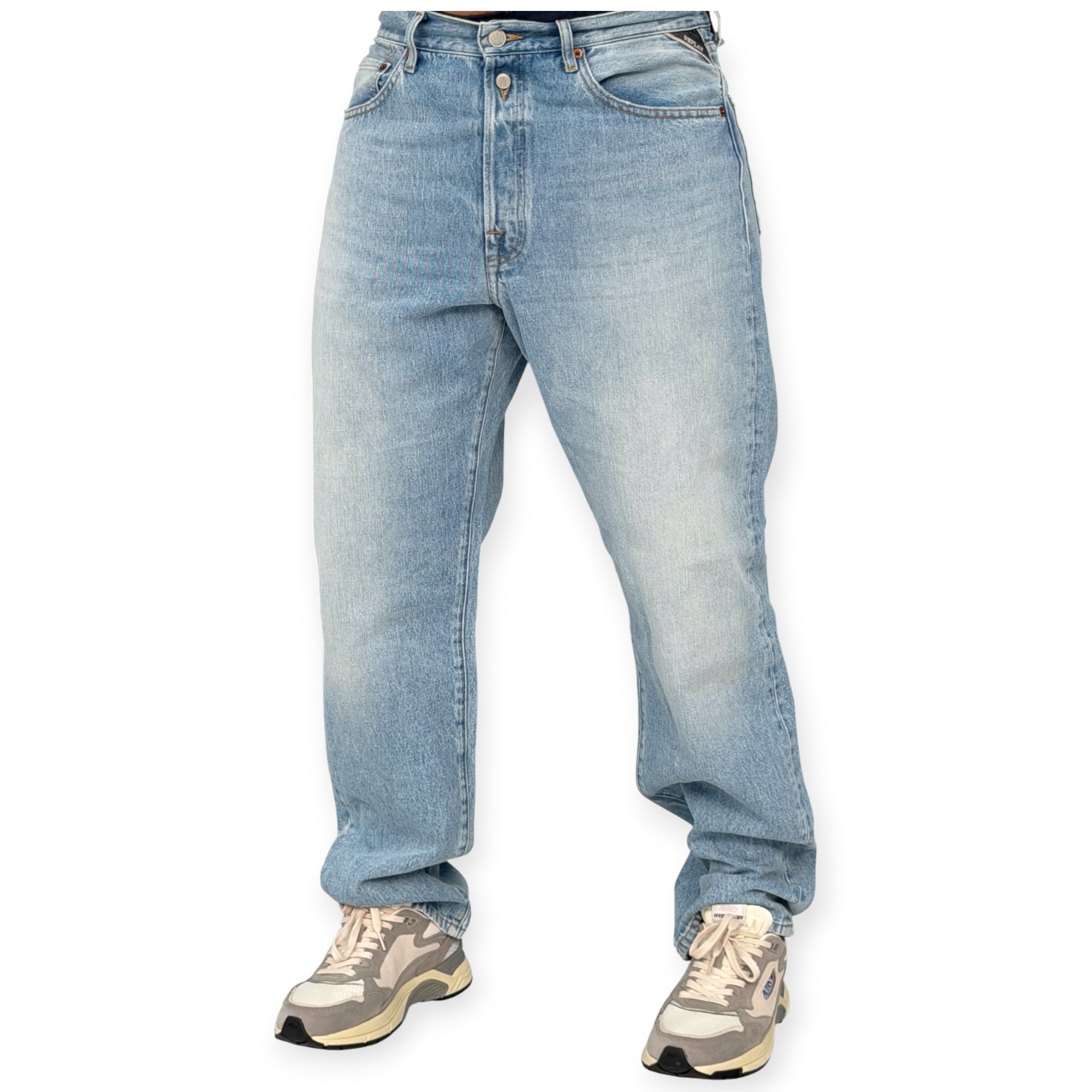 גינס גברים REPLAY 9ZERO1 STRAIGHT FIT