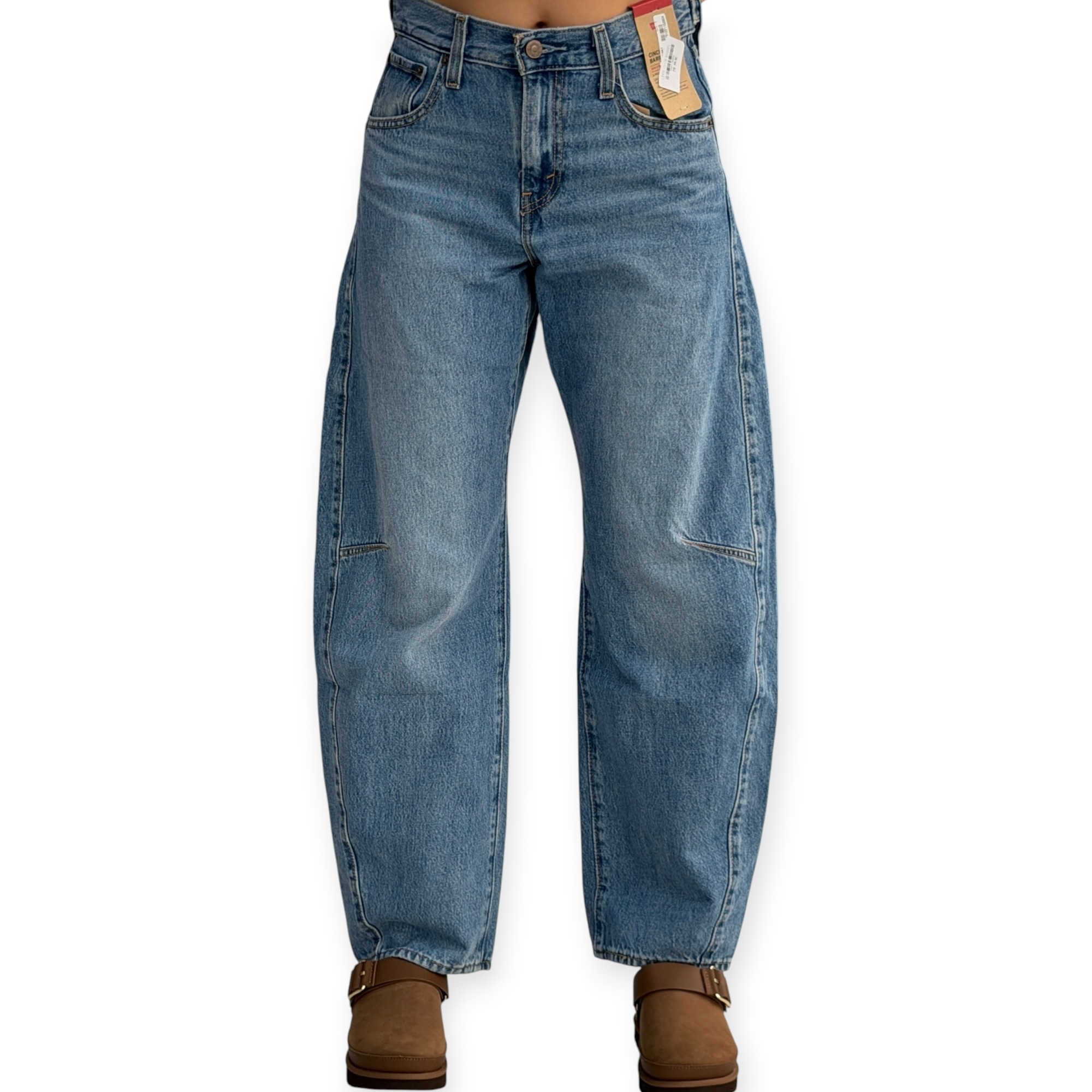 גינס נשים LEVIS CINCH BAGGY BARREL JEANS