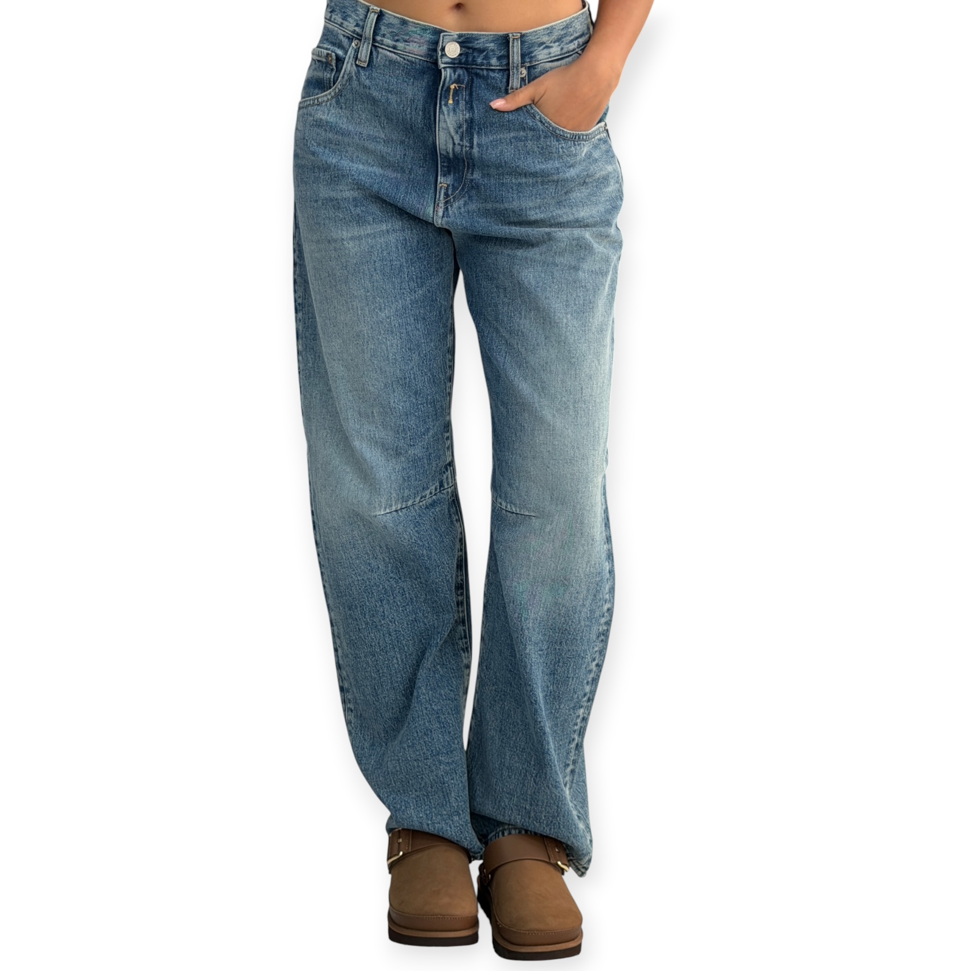 גינס נשים REPLAY JANIE BARREL JEANS גינס נשים REPLAY JANIE BARREL JEANS
