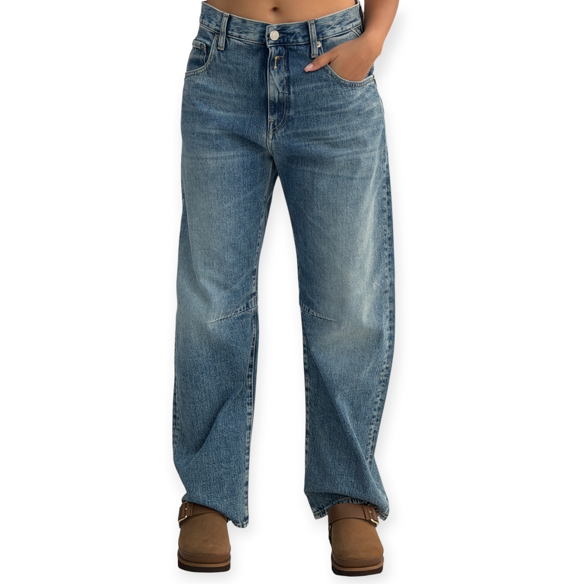גינס נשים REPLAY JANIE BARREL JEANS גינס נשים REPLAY JANIE BARREL JEANS