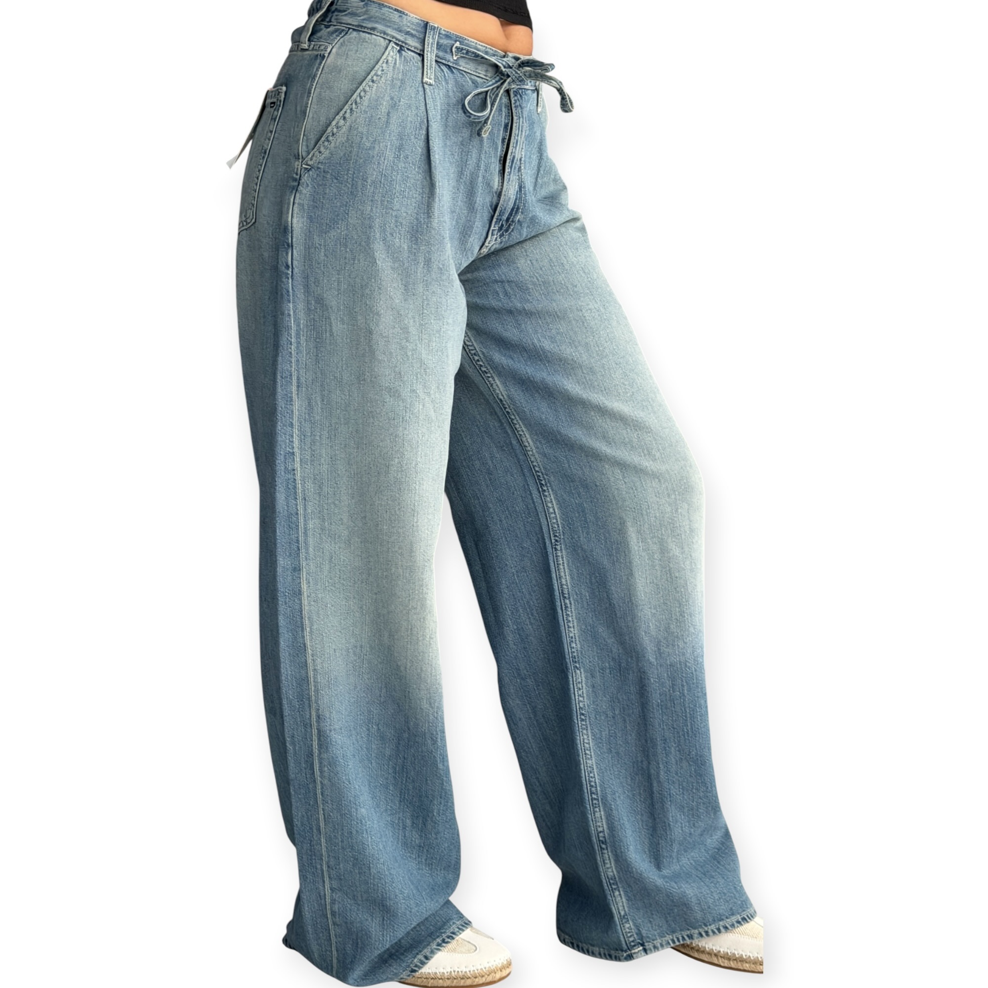 גינס נשים TOMMY HILFIGER LOOSE WIDE  LEG JEANS