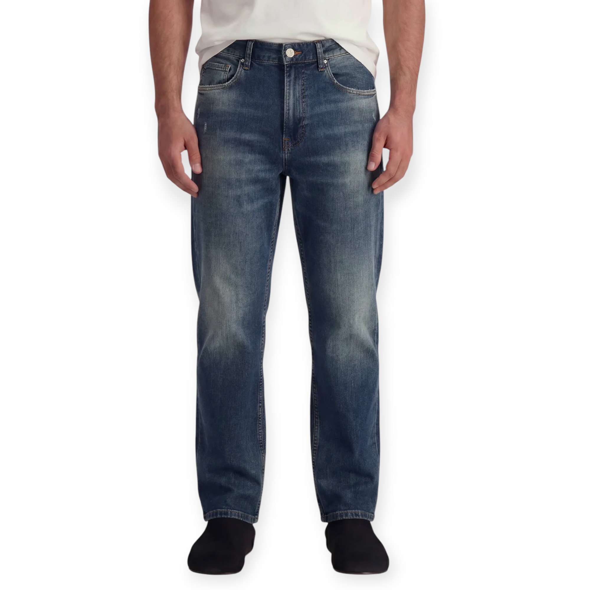 גינס גברים THIRTY DEGREES DENIM LOOSE WASHED JEANS