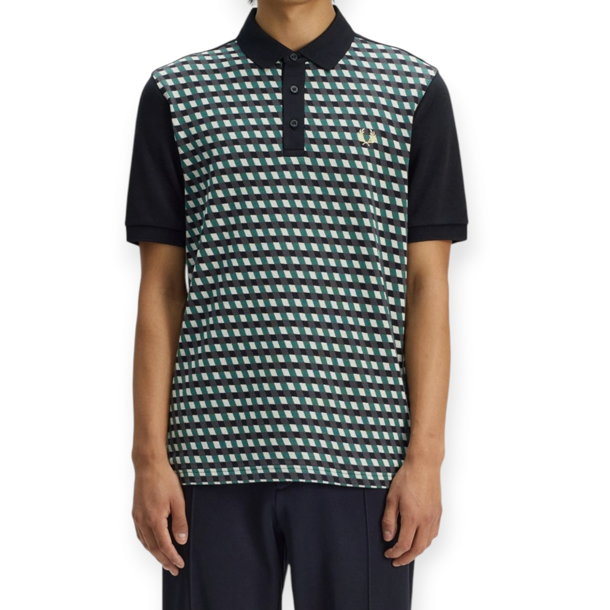 חולצה FRED PERRY GEOMETRIC POLO SHIRT