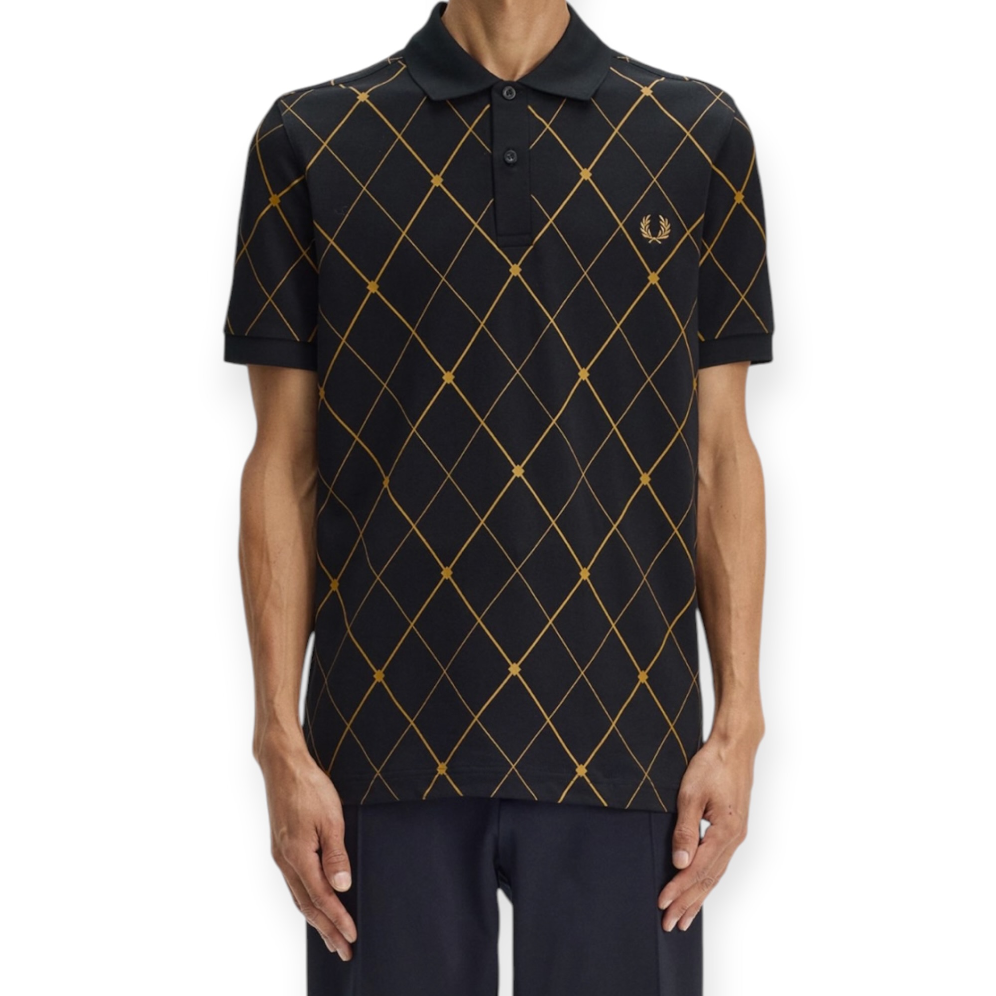 חולצה FRED PERRY GEOMETRIC POLO SHIRT