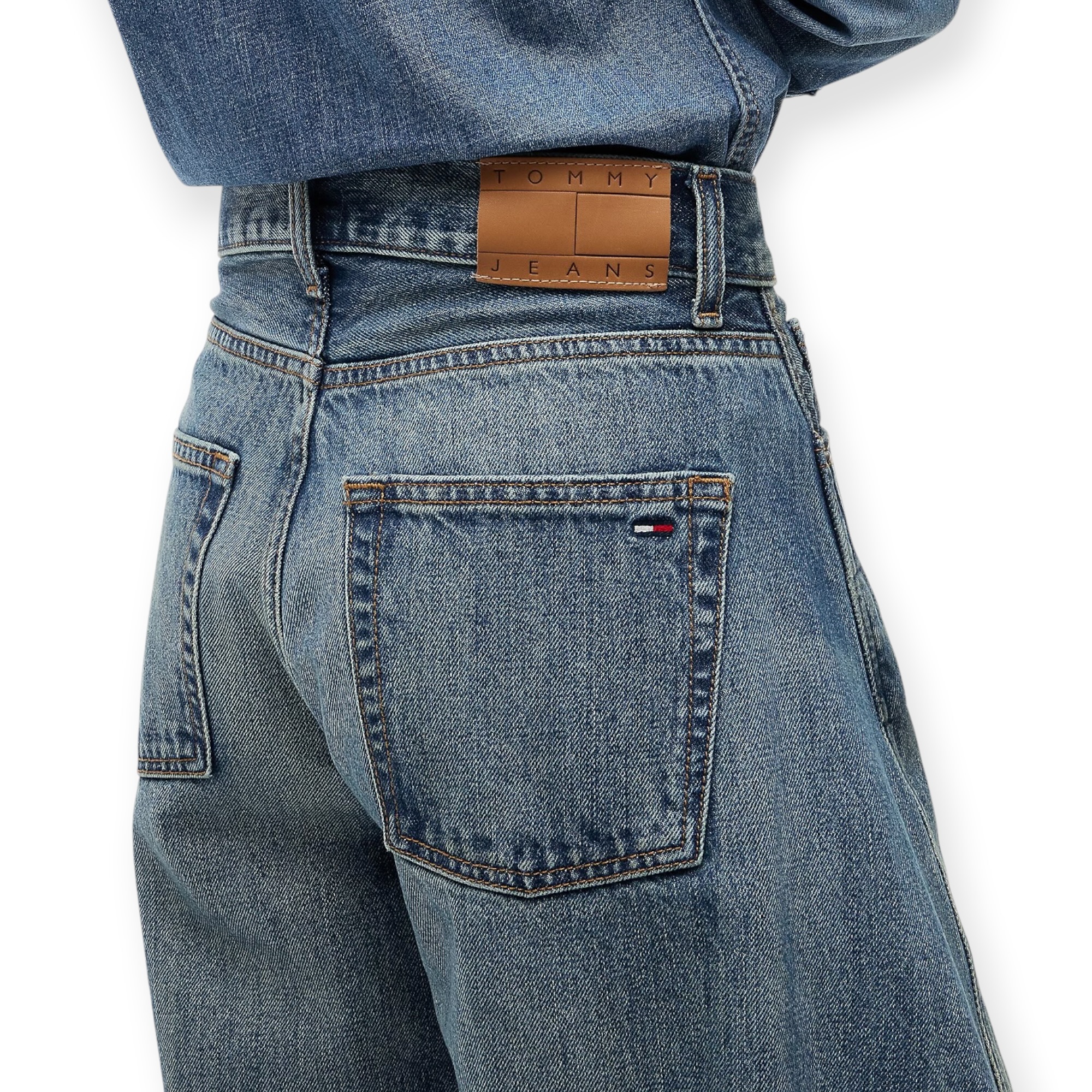 גינס נשים TOMMY HILFIGER MID BARREL JEANS