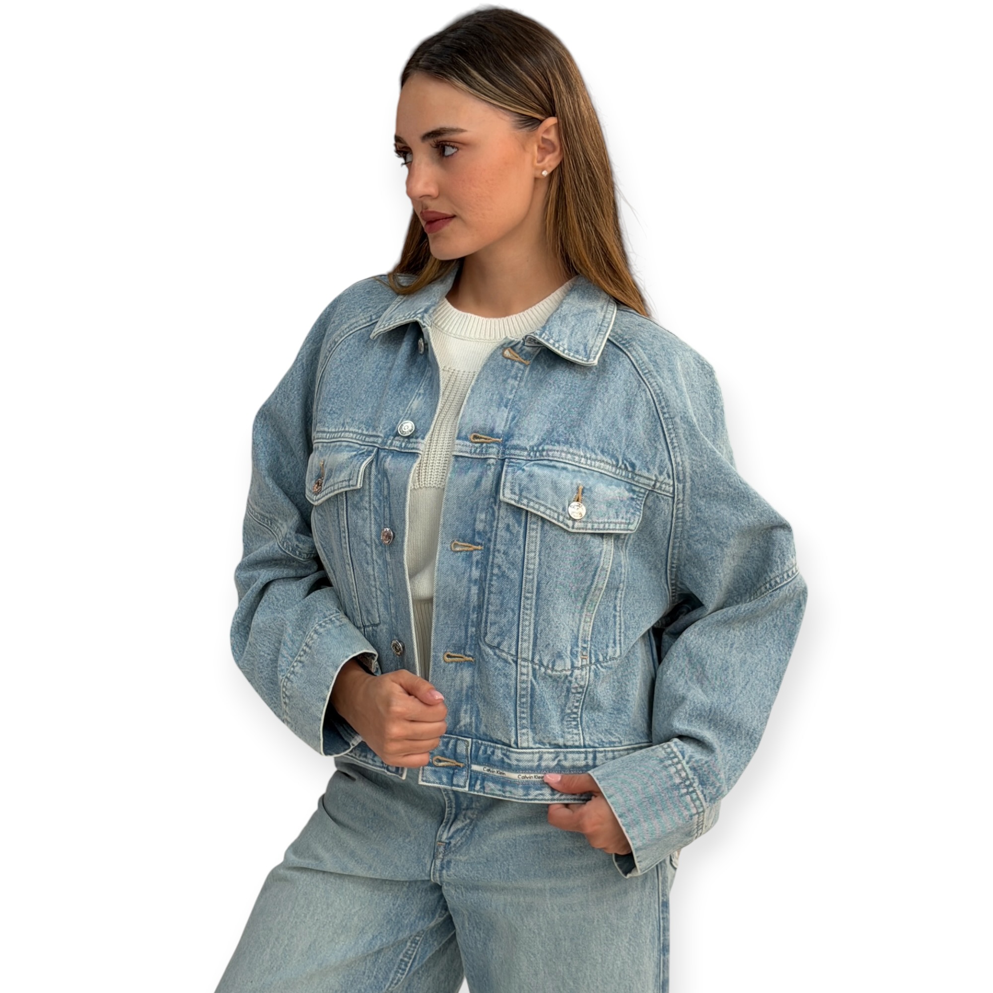 זקט גינס נשים CALVIN KLEIN DENIM JACKET
