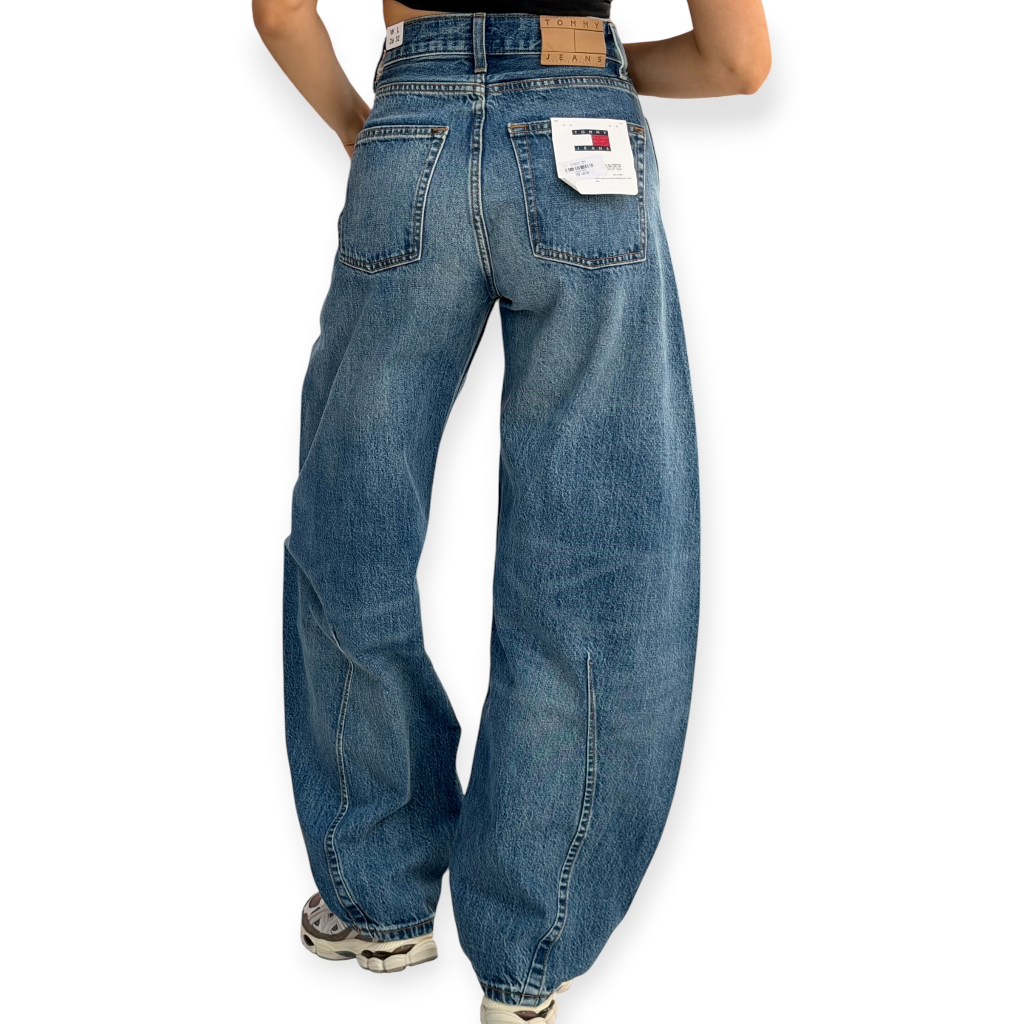 גינס נשים TOMMY HILFIGER MID BARREL JEANS