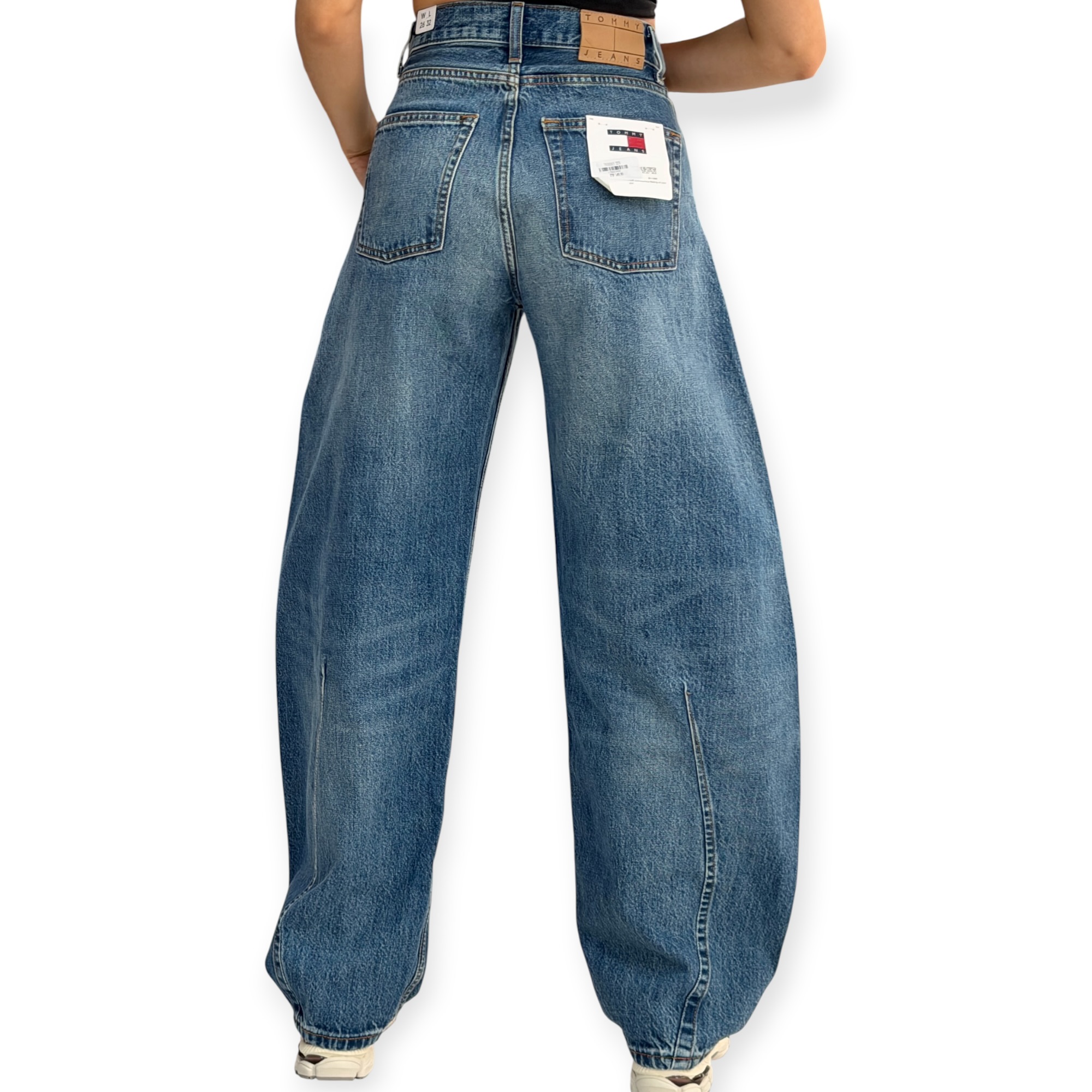 גינס נשים TOMMY HILFIGER MID BARREL JEANS