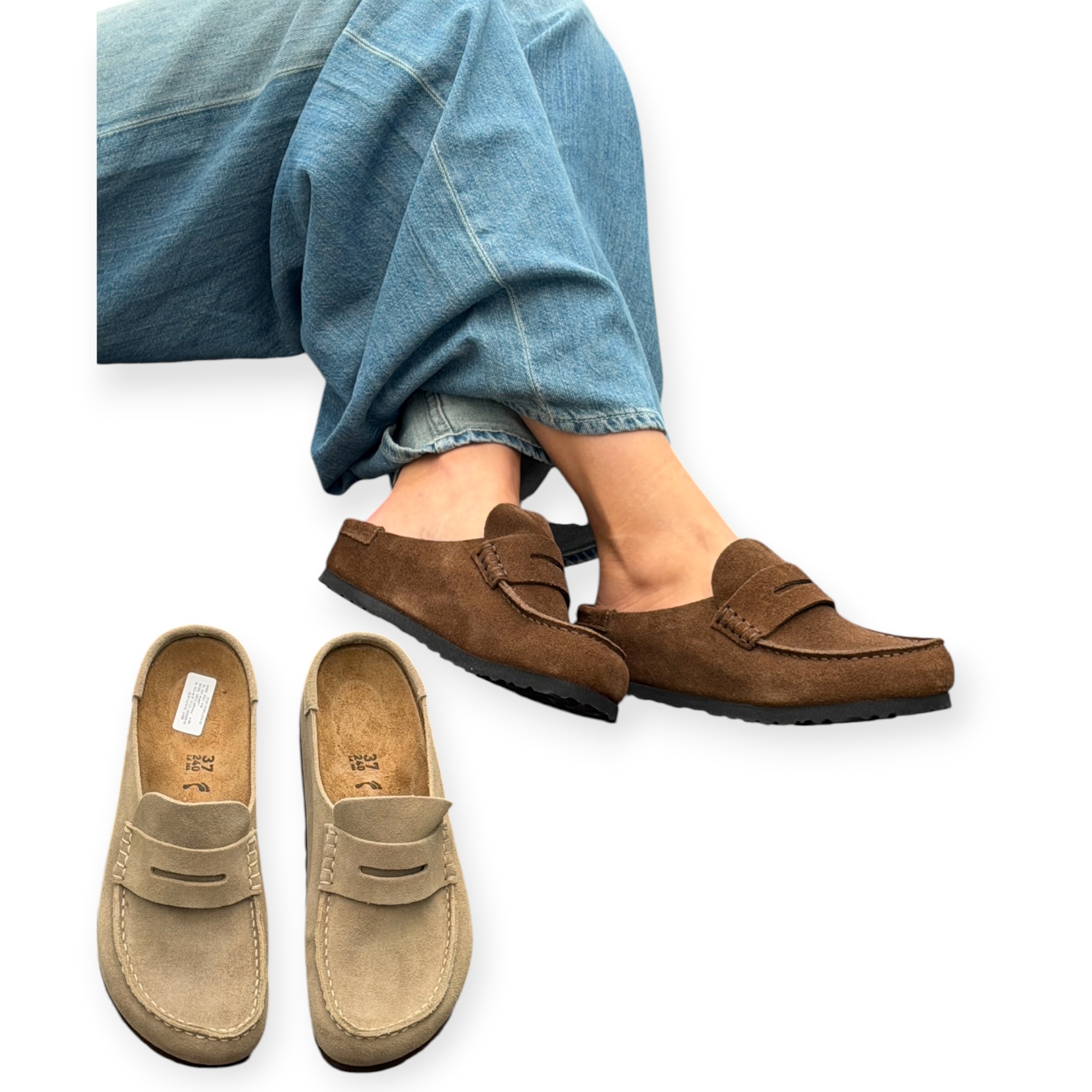 נעלי מוקסין נאפלס BIRKENSTOCK נעלי מוקסין נאפלס BIRKENSTOCK