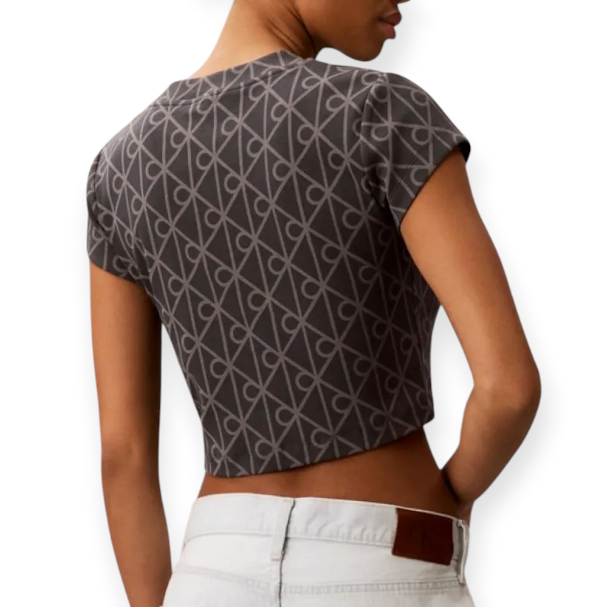 חולצה נשים CALVIN KLEIN MONOLOGO TEE חולצה נשים CALVIN KLEIN MONOLOGO TEE