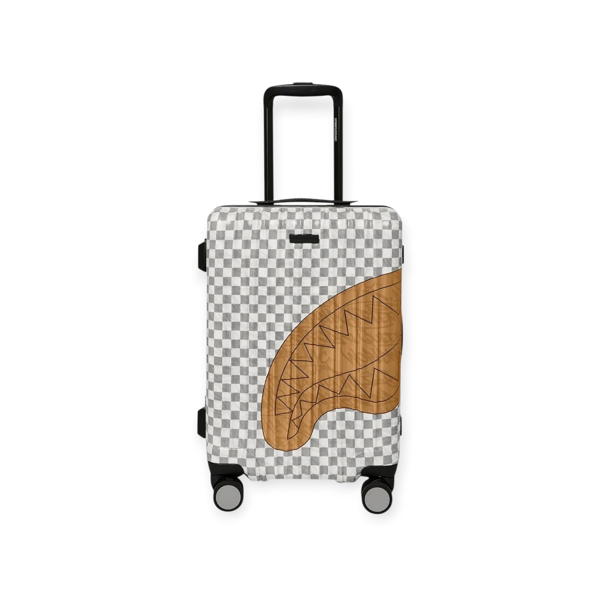 תיק מזוודה SPRAYGROUND EMBOSSED CREAM CHECK CARRY-ON LUGGAGE