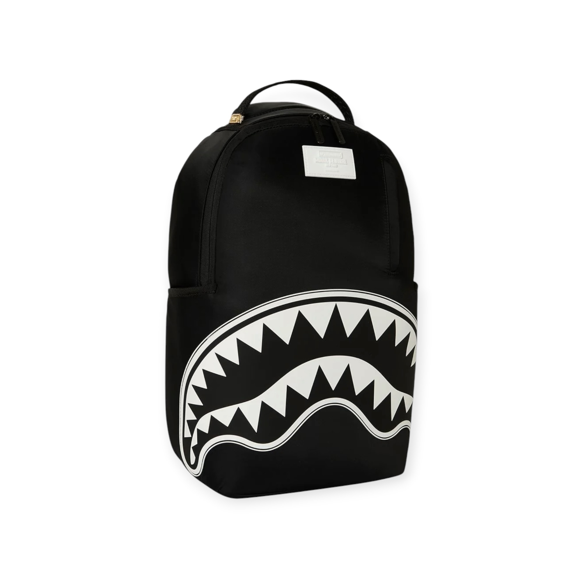 תיק גב  SPRAYGROUND SHARK CENTRAL WHITE STENCIL SHARK BLACK BACKPACK