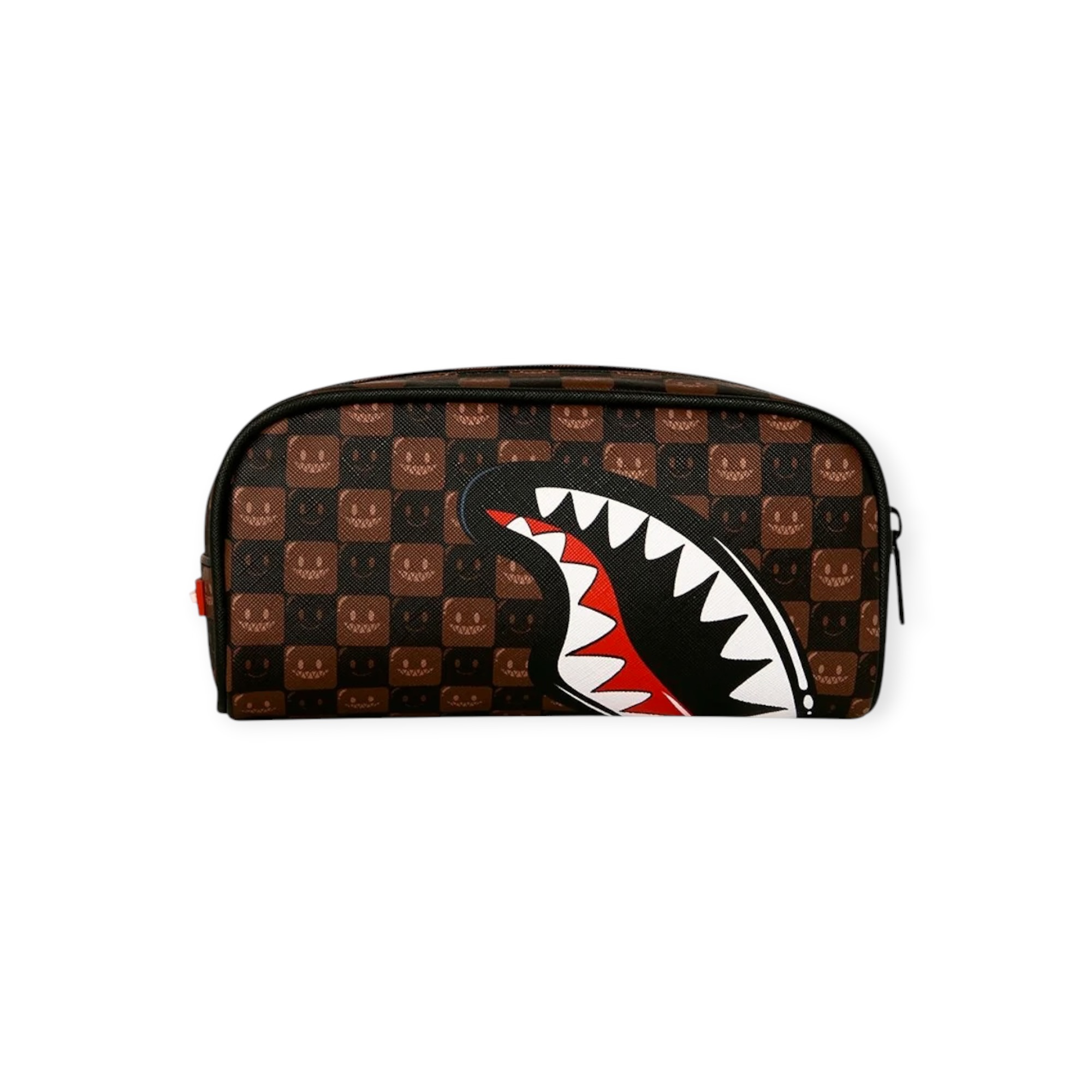 קלמר  SPRAYGROUNDSHARKS IN PARIS WTF BUBBLE BROWN POUCH