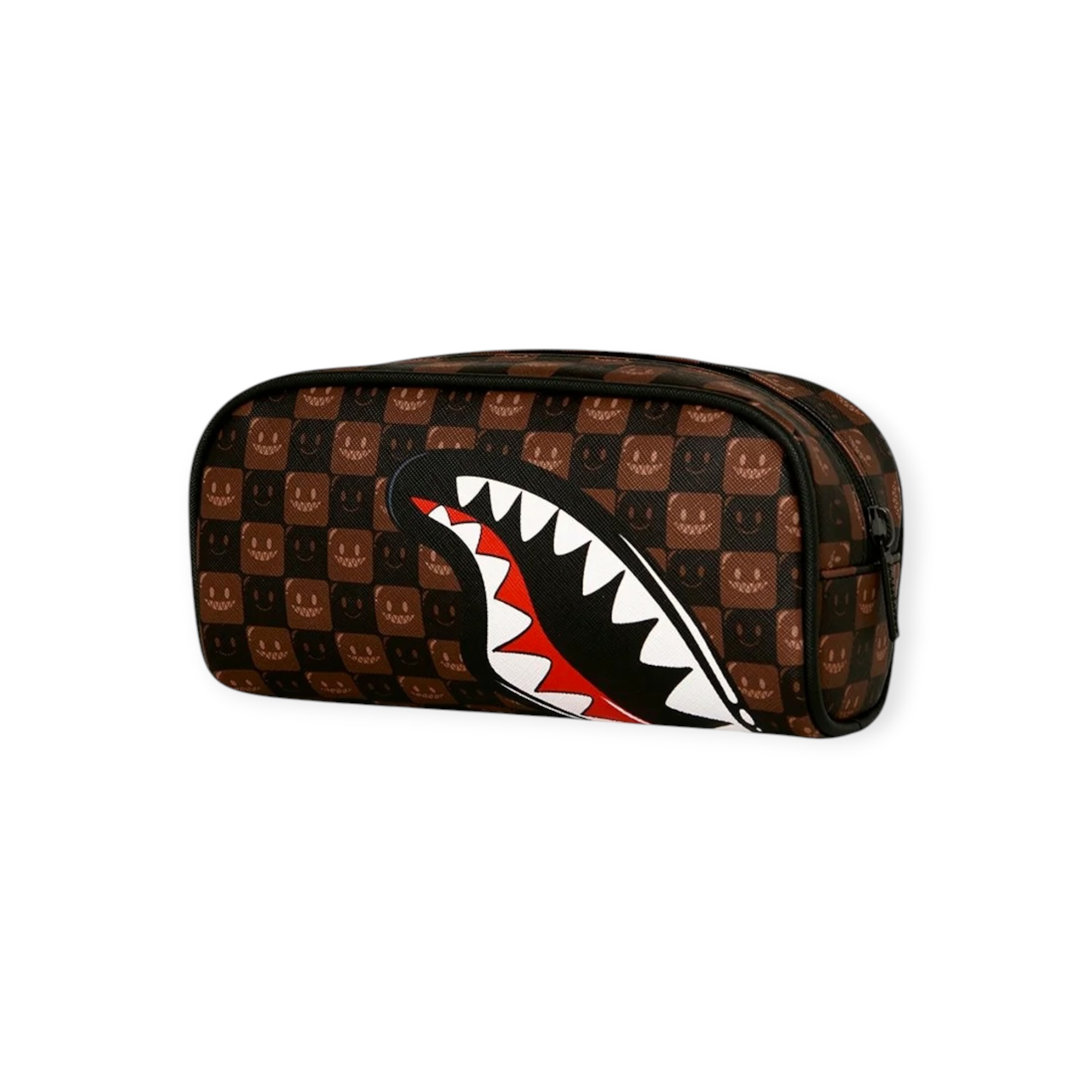 קלמר  SPRAYGROUNDSHARKS IN PARIS WTF BUBBLE BROWN POUCH