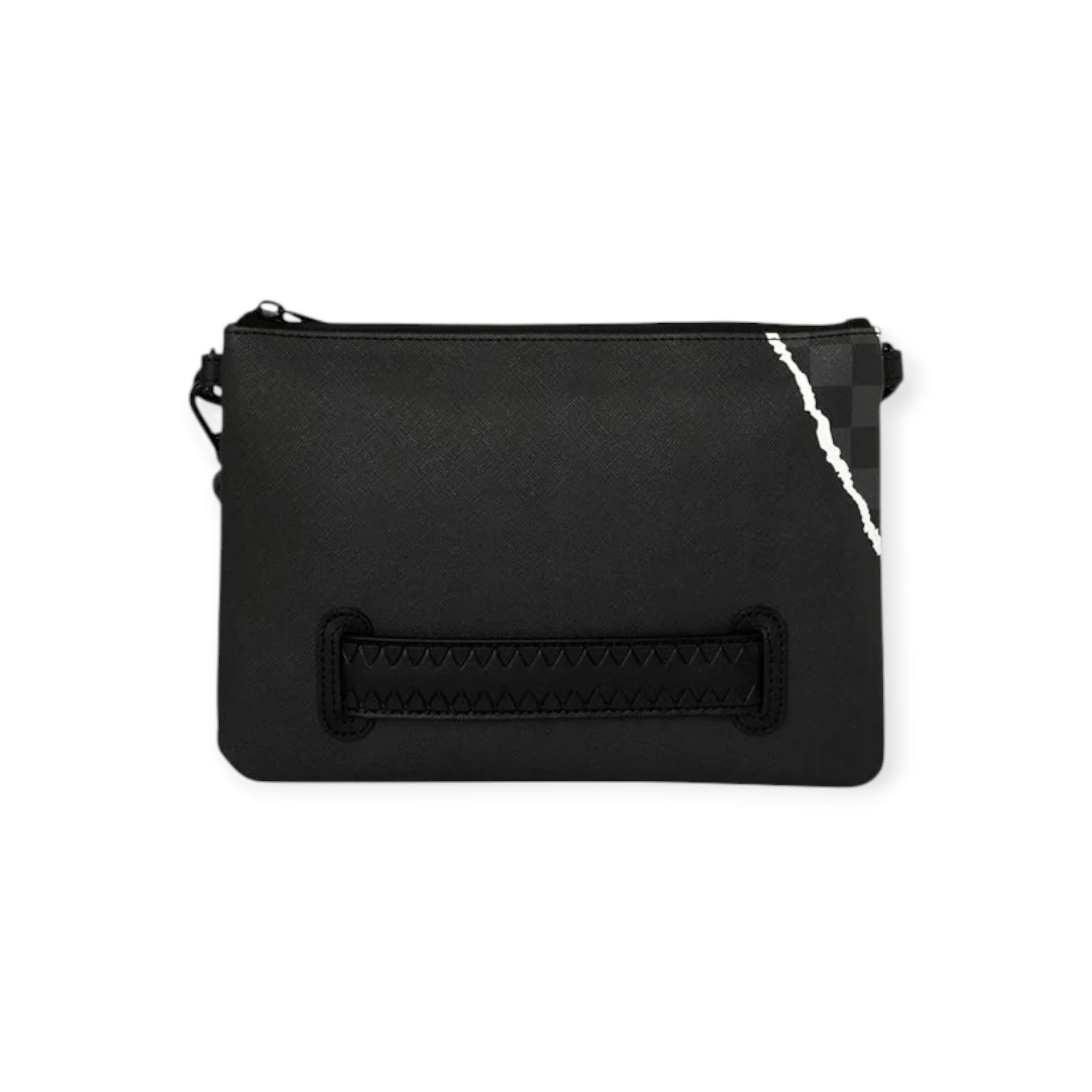 תיק  SPRAYGROUND CENTER RIP REVEALING GRAY CHECK CROSSOVER CLUTCH