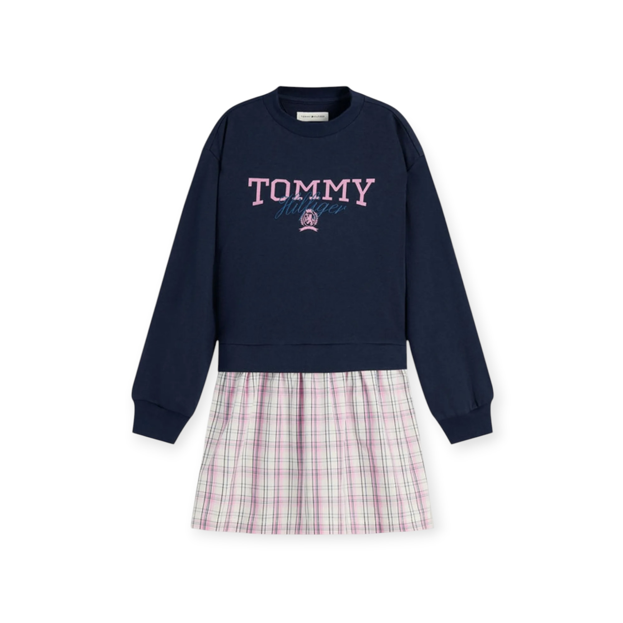 שמלה בנות TOMMY HILFIGER COMBI DRESS 2-6