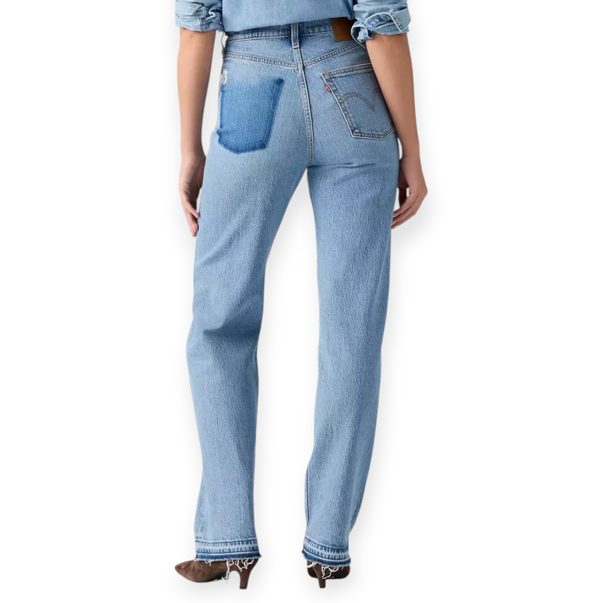 גינס נשים LEVIS RIBCAGE FULL LENGTH RECRAFYED גינס נשים LEVIS RIBCAGE FULL LENGTH RECRAFYED