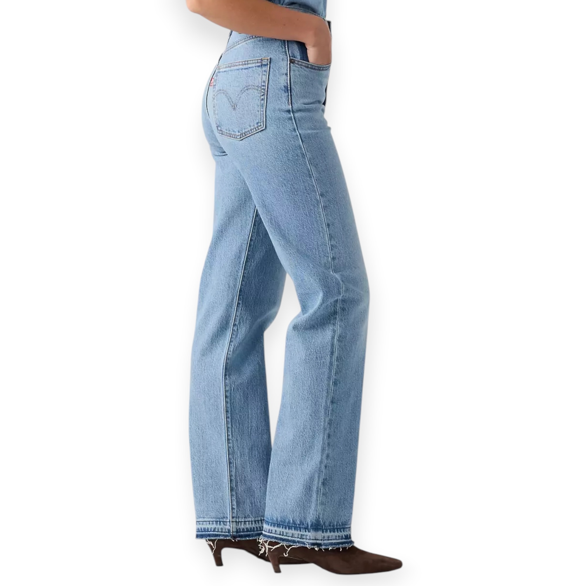 גינס נשים LEVIS RIBCAGE FULL LENGTH RECRAFYED גינס נשים LEVIS RIBCAGE FULL LENGTH RECRAFYED