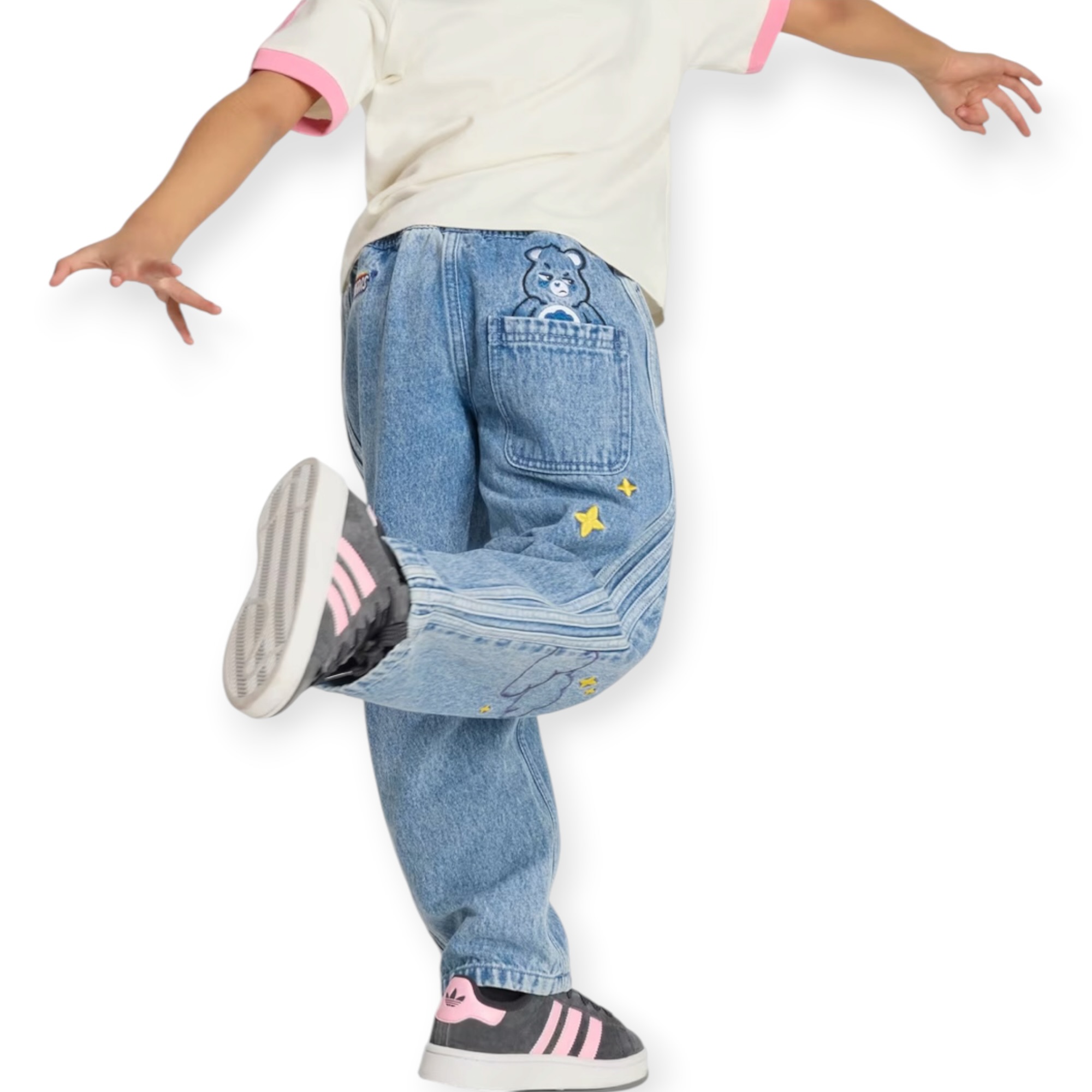 מכנס שנים ADIDAS LOOSE DENIM 3-8 מכנס שנים ADIDAS LOOSE DENIM 3-8