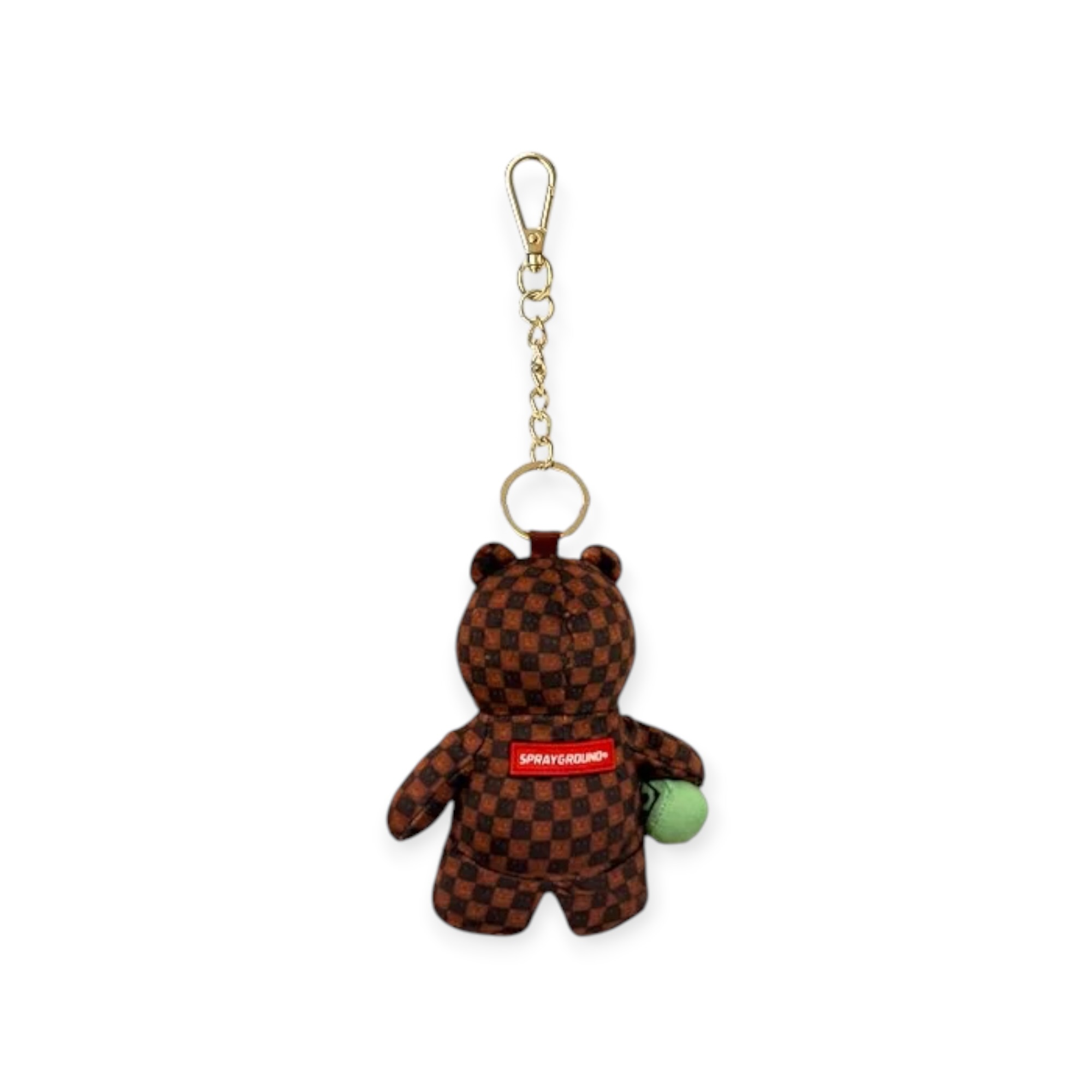 מחזיק מפתחות SPRAYGROUND BROWN CHECK BEAR KEYCHAIN מחזיק מפתחות SPRAYGROUND BROWN CHECK BEAR KEYCHAIN