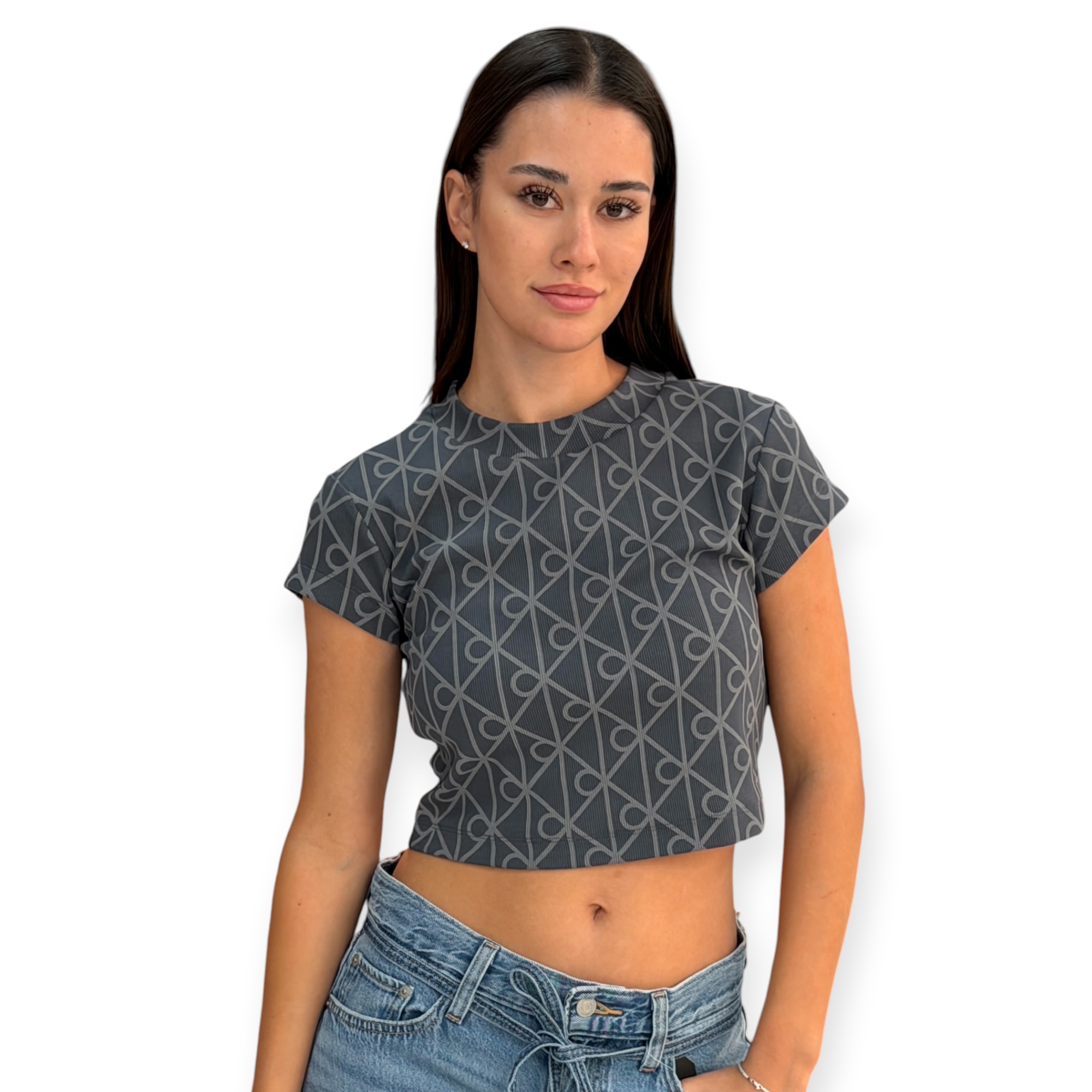 חולצה נשים CALVIN KLEIN MONOLOGO TEE חולצה נשים CALVIN KLEIN MONOLOGO TEE