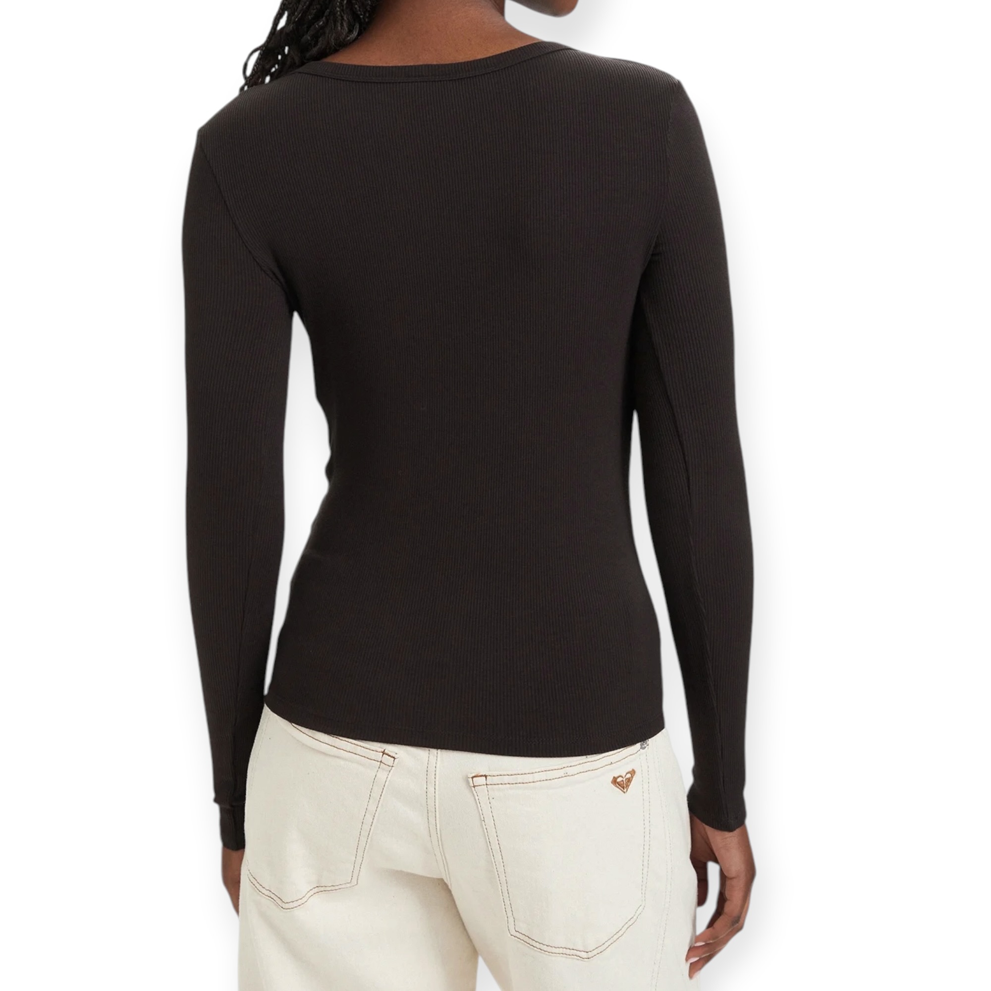 חולצה נשים GUESS COLETTE LS RIB TOP