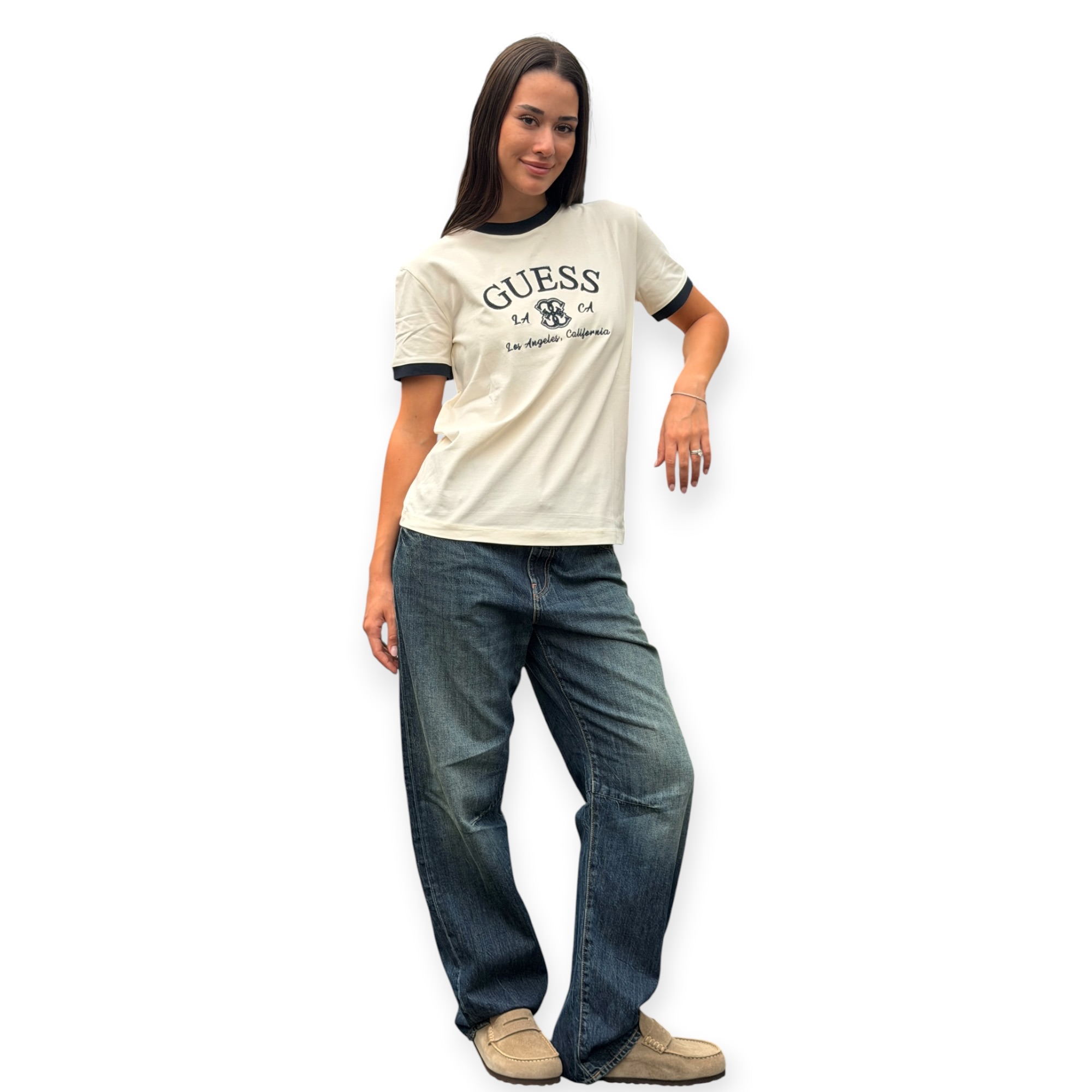 חולצה נשים GUESS HOSHI SS TEE חולצה נשים GUESS HOSHI SS TEE