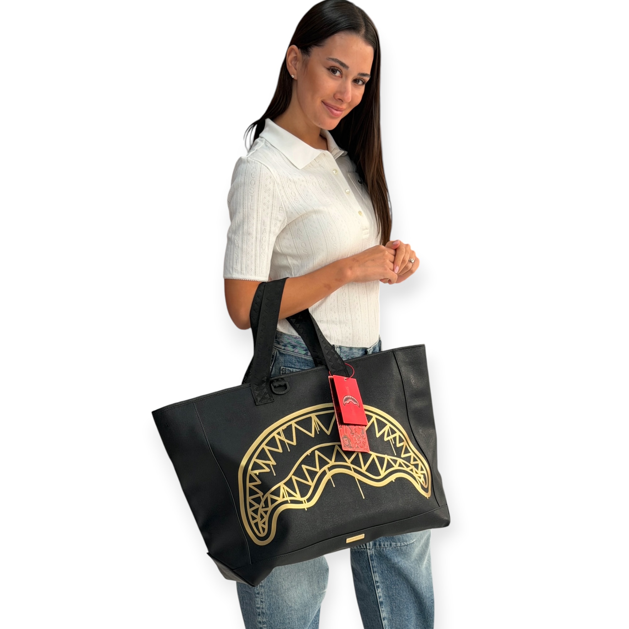 תיק SPRAYGROUND GOLD DRAP TOTE