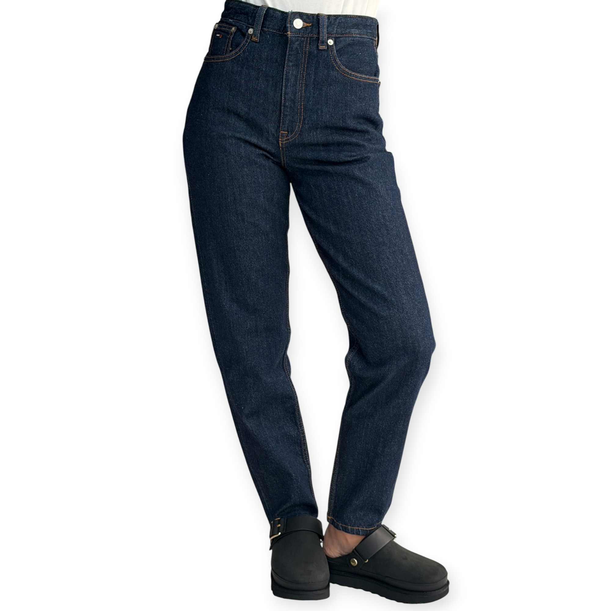 גינס נשים TOMMY HILFIGER TAPERED 90S MOM JEANS גינס נשים TOMMY HILFIGER TAPERED 90S MOM JEANS