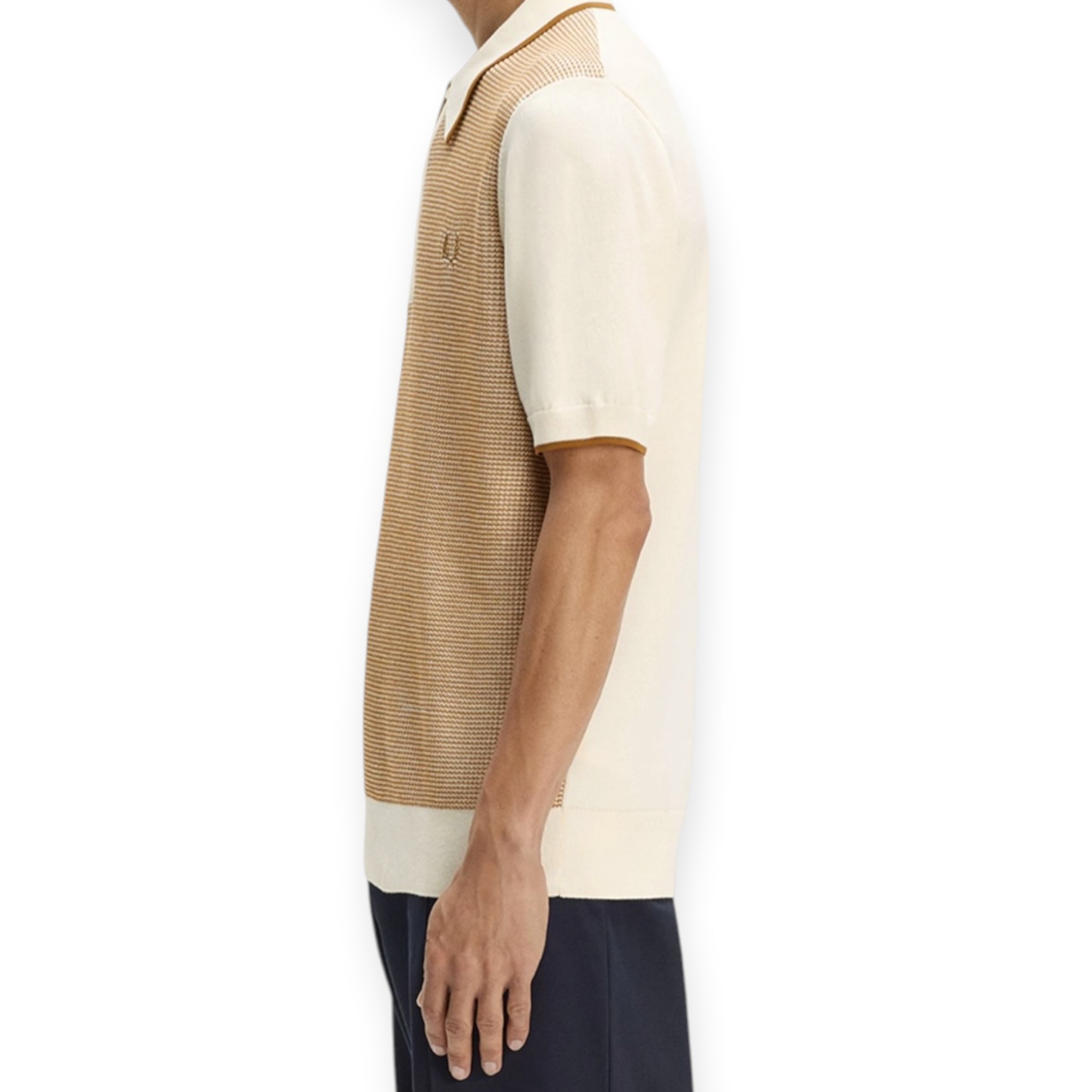 חולצה לגברים FRED PERRY WAFFLE KNITTED SHIRT