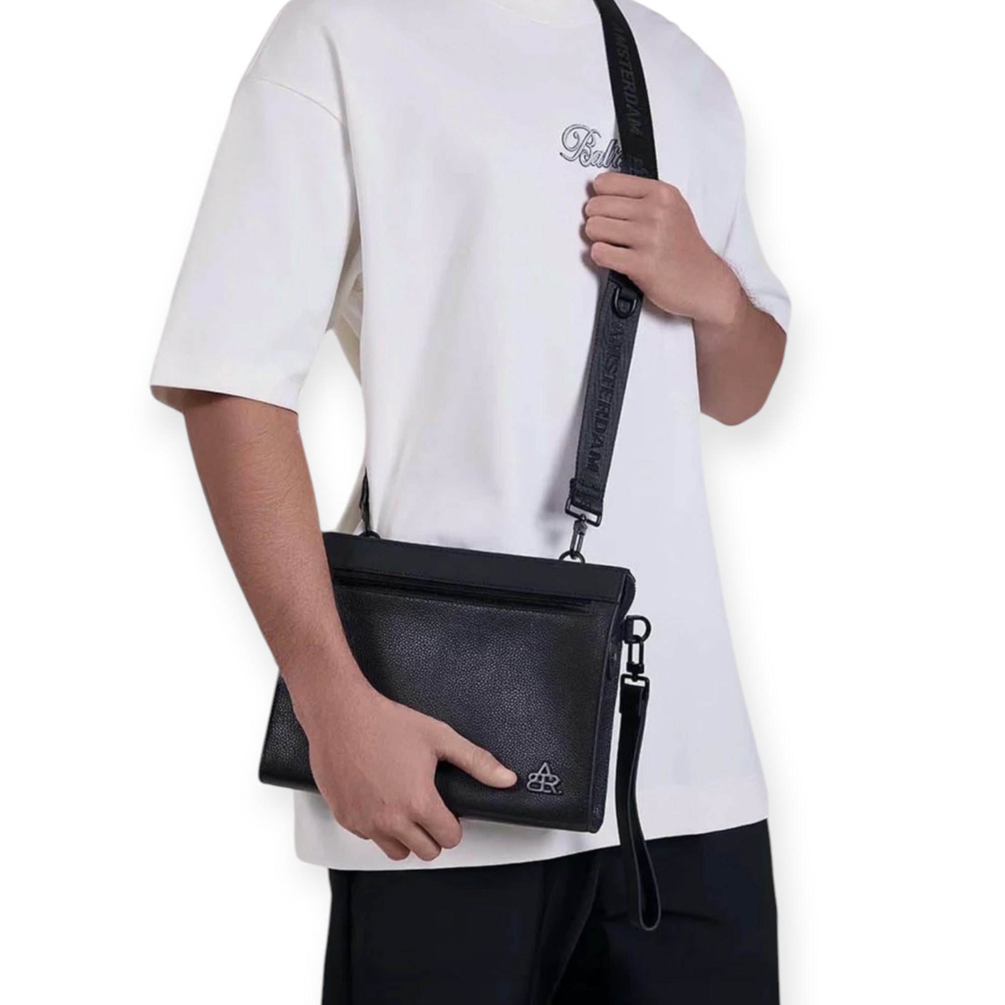 תיק צד עור באלר BALR CROSSBODY LEATER תיק צד עור באלר BALR CROSSBODY LEATER