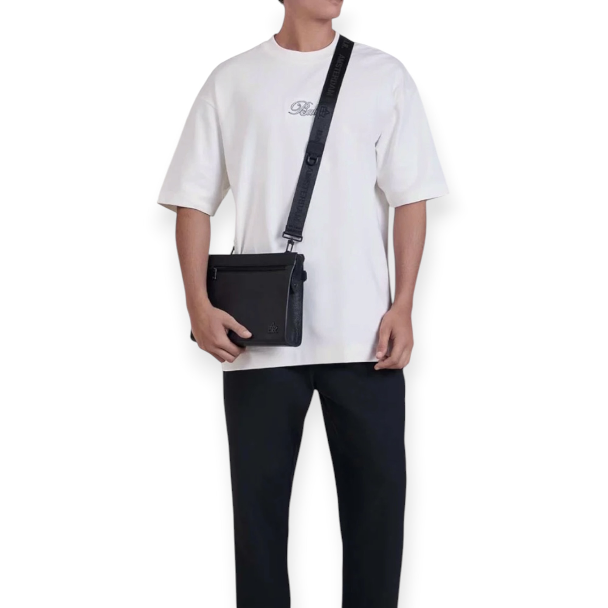 תיק צד עור באלר BALR CROSSBODY LEATER תיק צד עור באלר BALR CROSSBODY LEATER