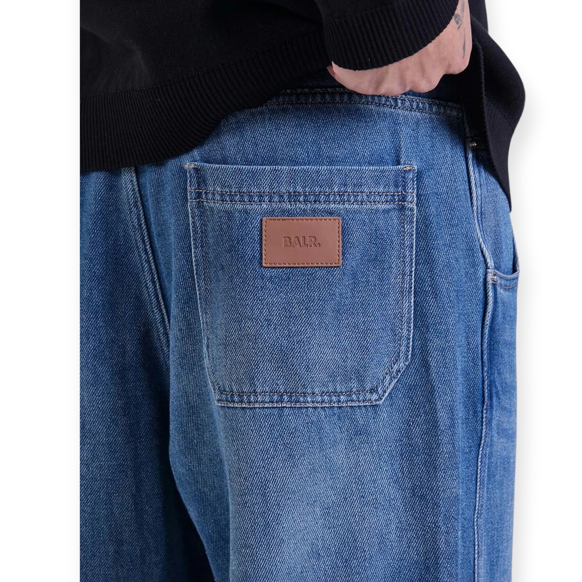 גינס גברים BALR STRAIGHT FIT DENIM PANTS גינס גברים BALR STRAIGHT FIT DENIM PANTS