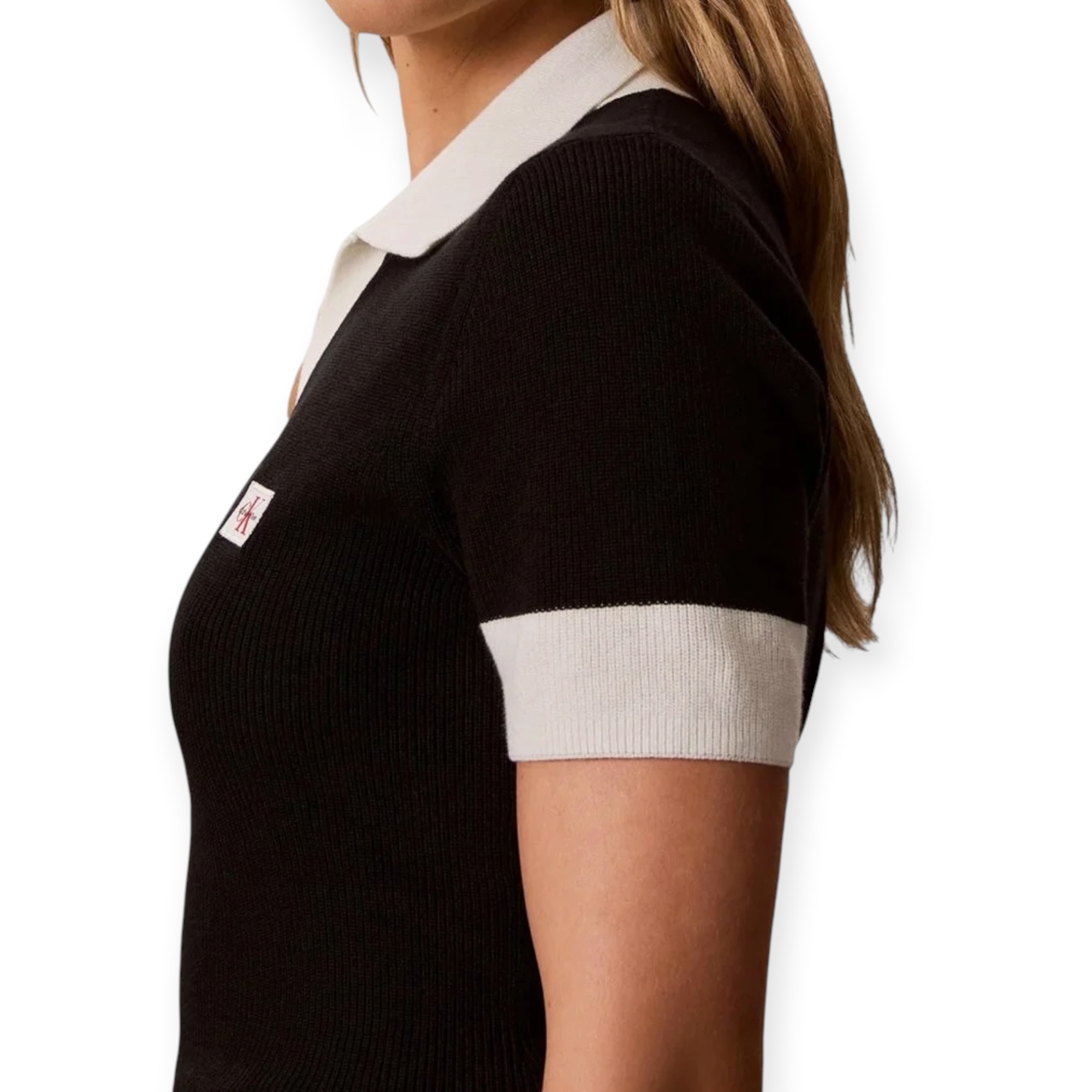 חולצה נשים CALVIN KLEIN WOVEN POLO