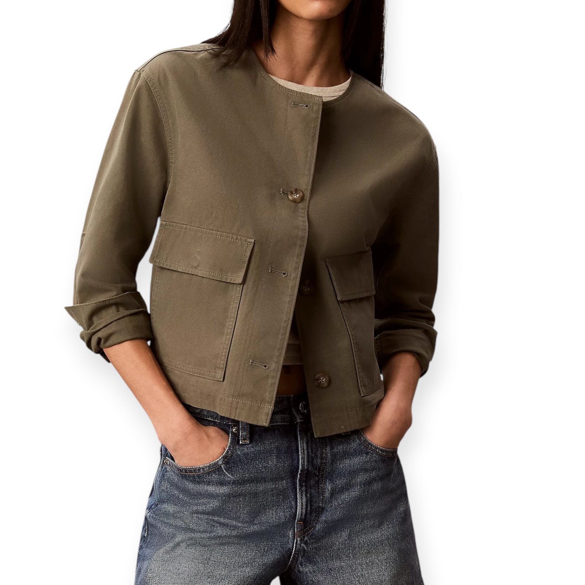 זקט קנבס נשים CALVIN KLEIN CANVAS JACKET