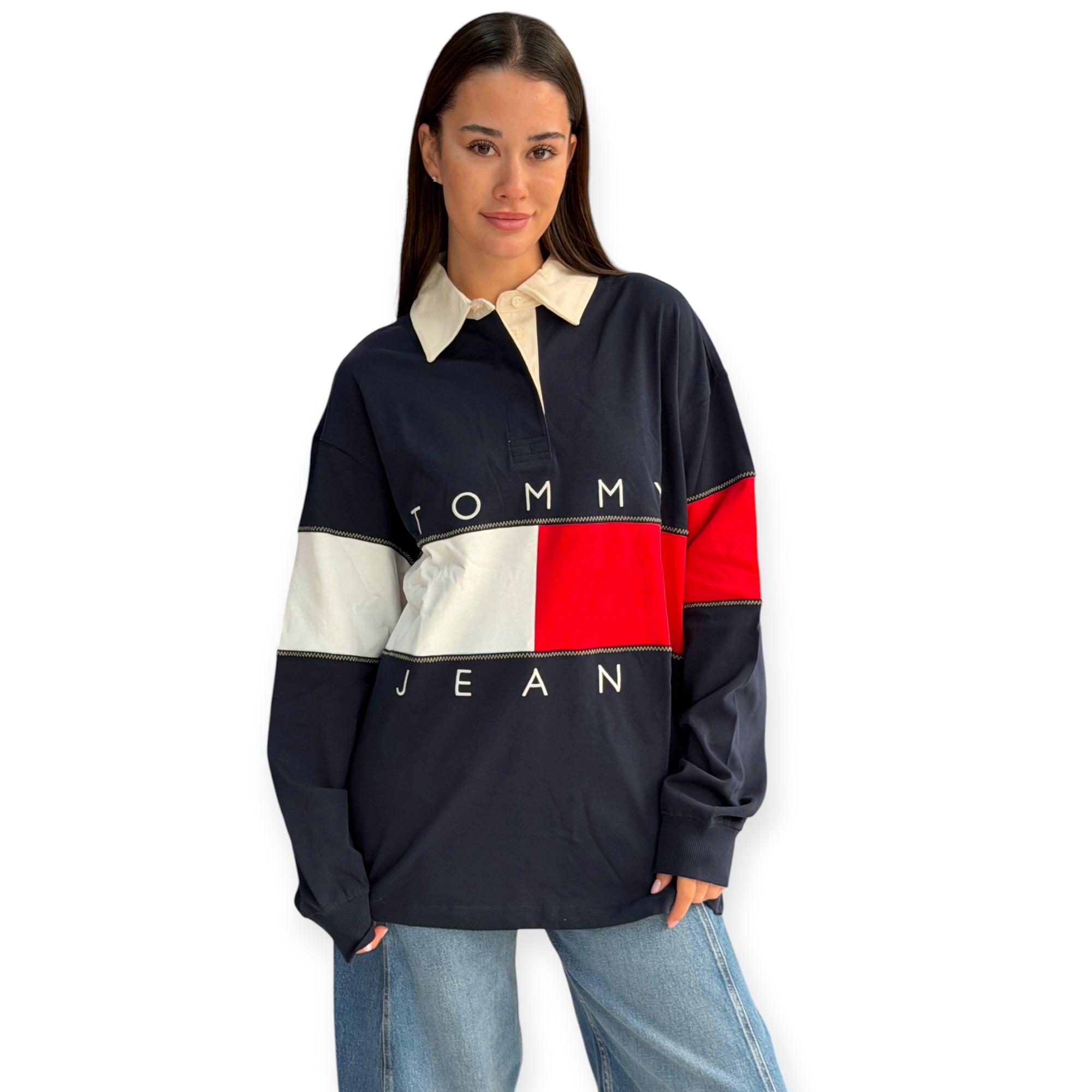 חולצה נשים TOMMY HILFIGER SWEATSHIRT חולצה נשים TOMMY HILFIGER SWEATSHIRT