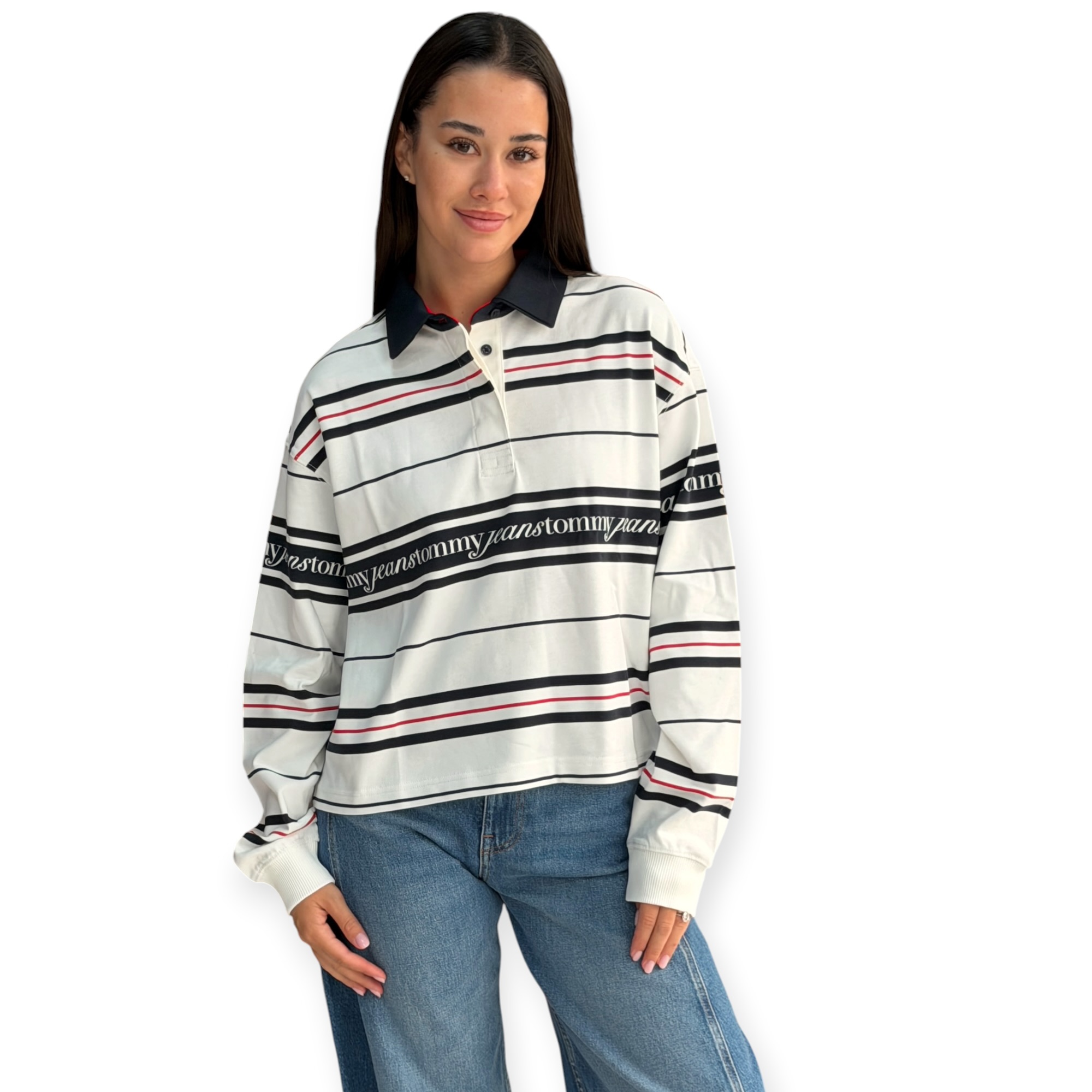חולצה נשים TOMMY HILFIGER SWEATSHIRT חולצה נשים TOMMY HILFIGER SWEATSHIRT