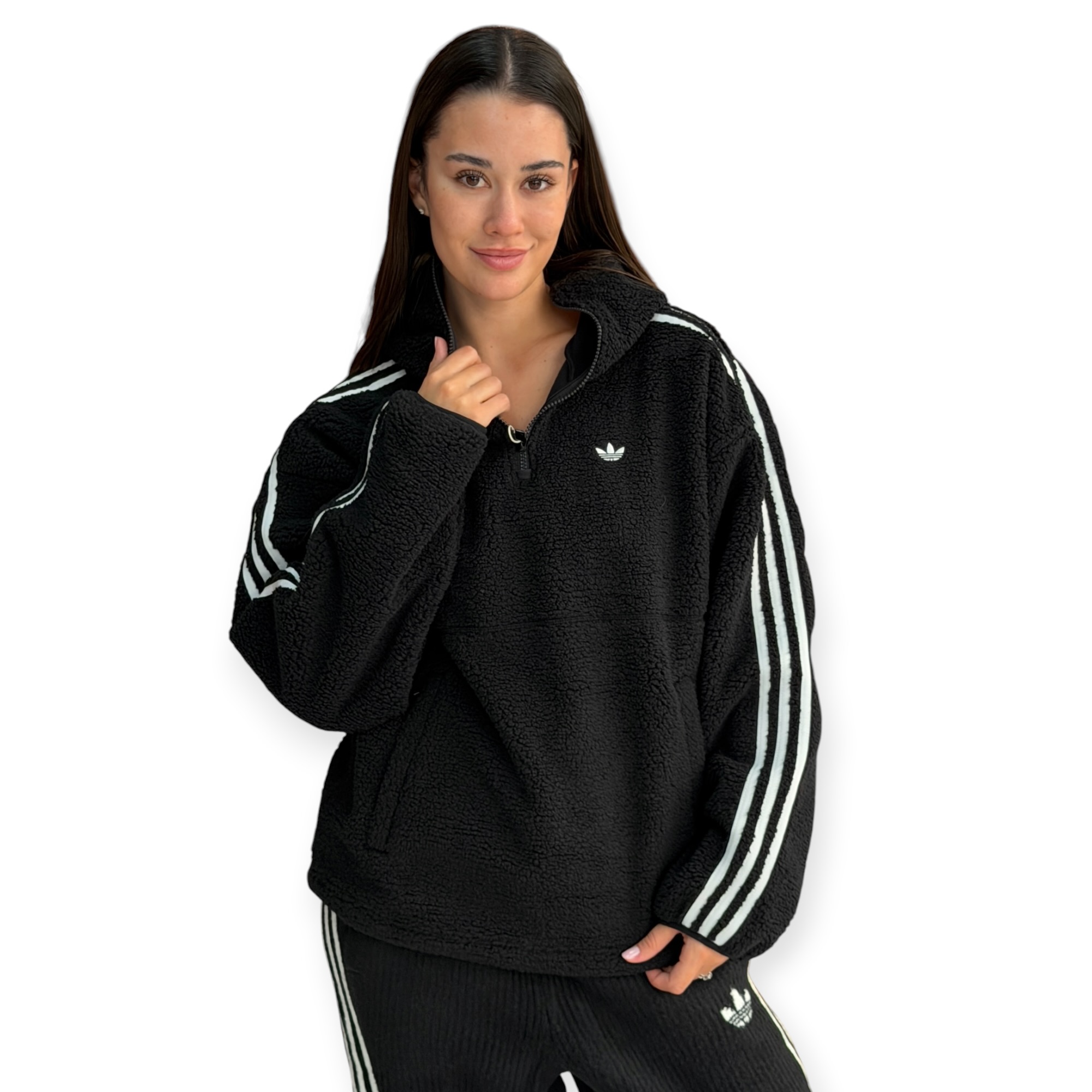 חולצה נשים ADIDAS HOODED FLEECE