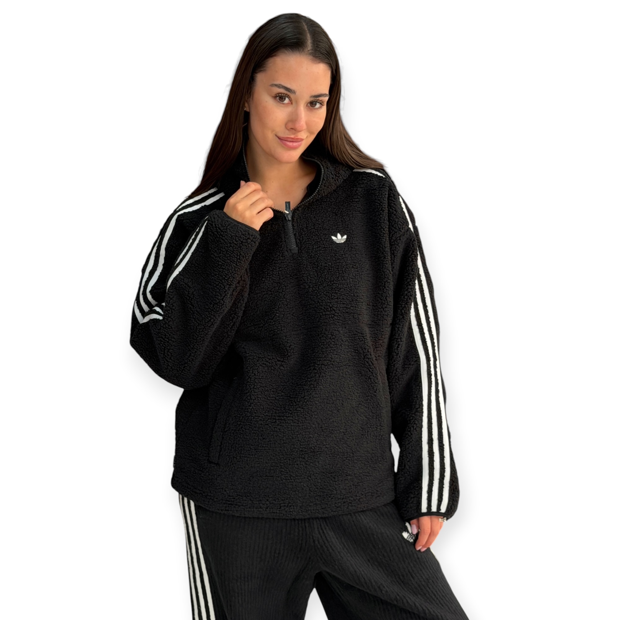 חולצה נשים ADIDAS HOODED FLEECE