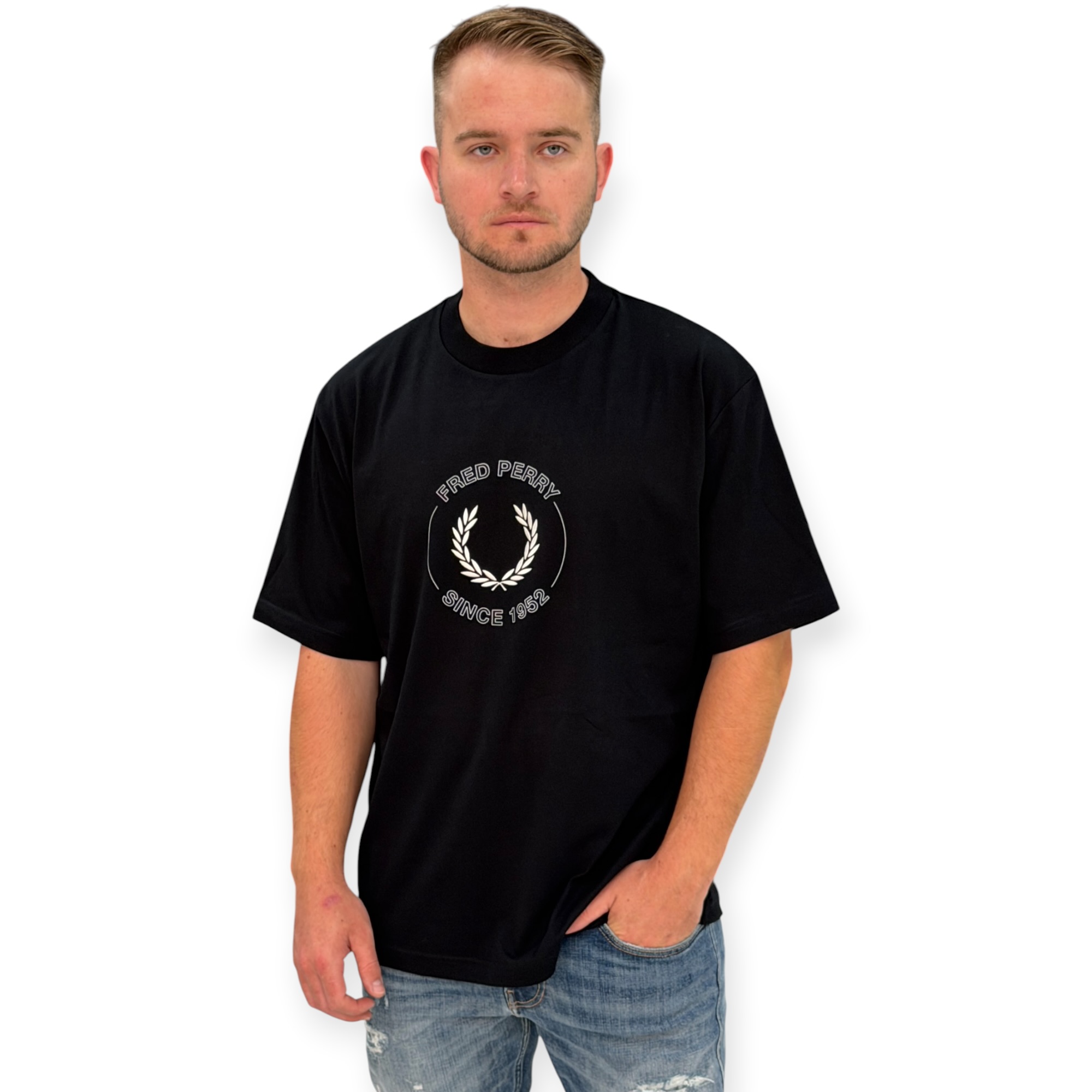 חולצה FRED PERRY CIRCLE GRAPHIC SHIRT חולצה FRED PERRY CIRCLE GRAPHIC SHIRT