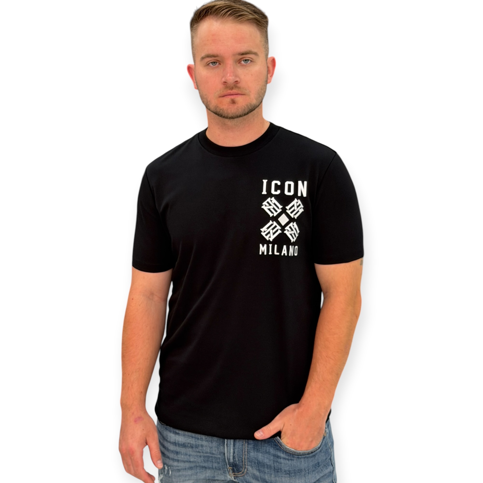 חולצה גברים ICON MILANO SS SHIRT חולצה גברים ICON MILANO SS SHIRT