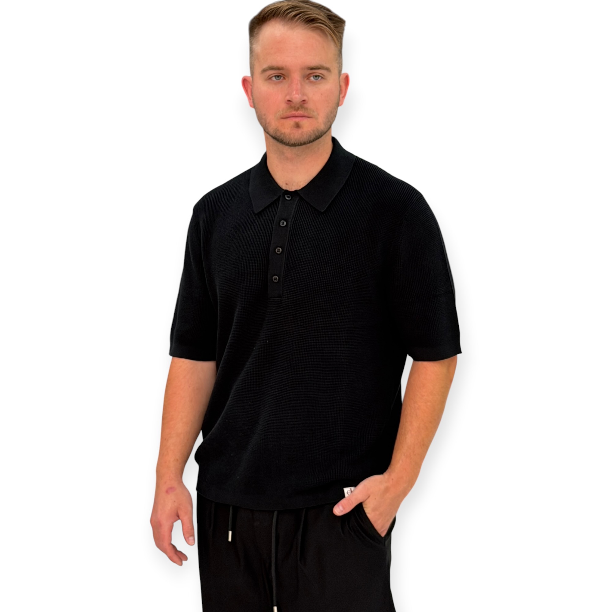 חולצה גברים CALVIN KLEIN WAFFLE POLO
