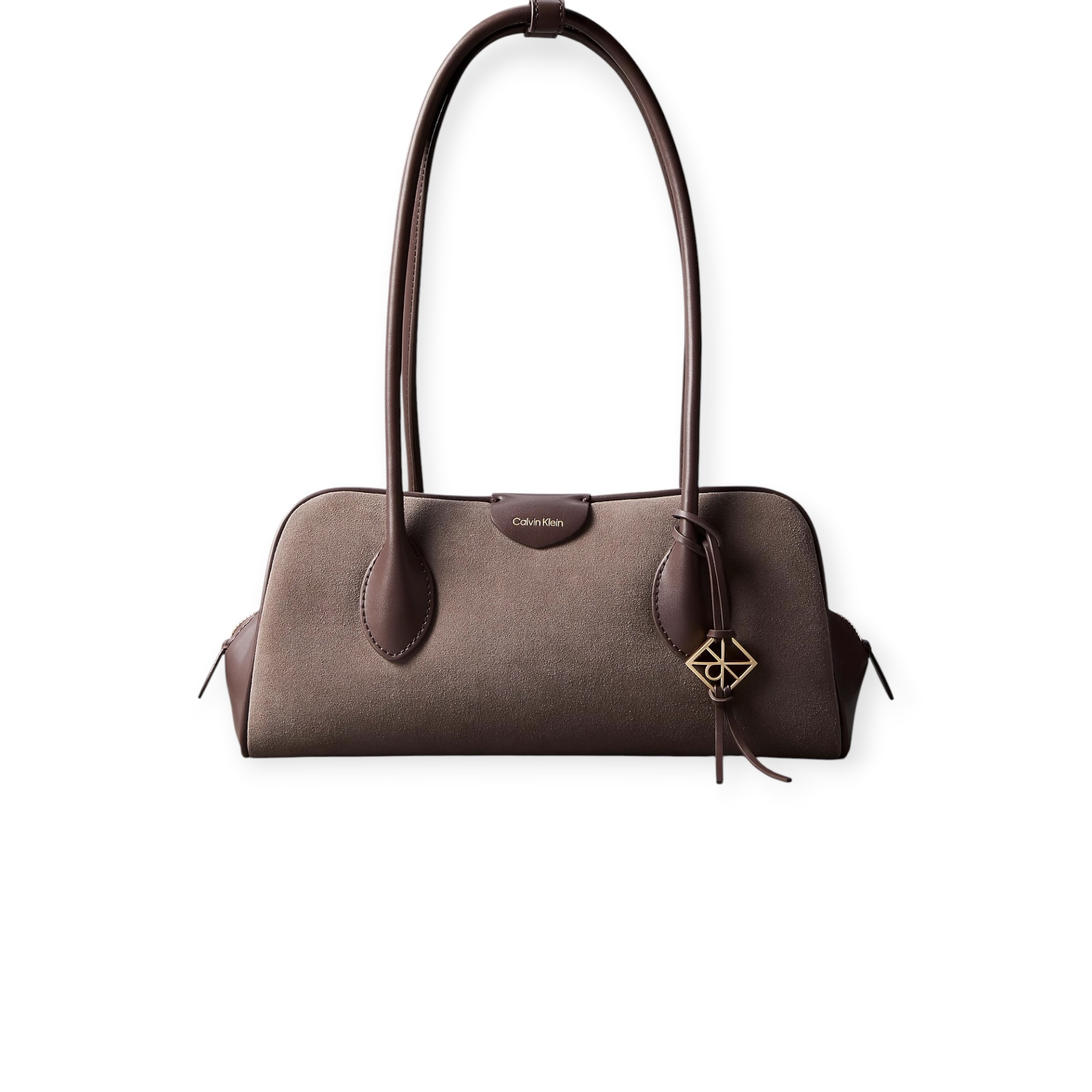 תיק נשים CALVIN KLEIN SUEDE SHOULDER BAG תיק נשים CALVIN KLEIN SUEDE SHOULDER BAG