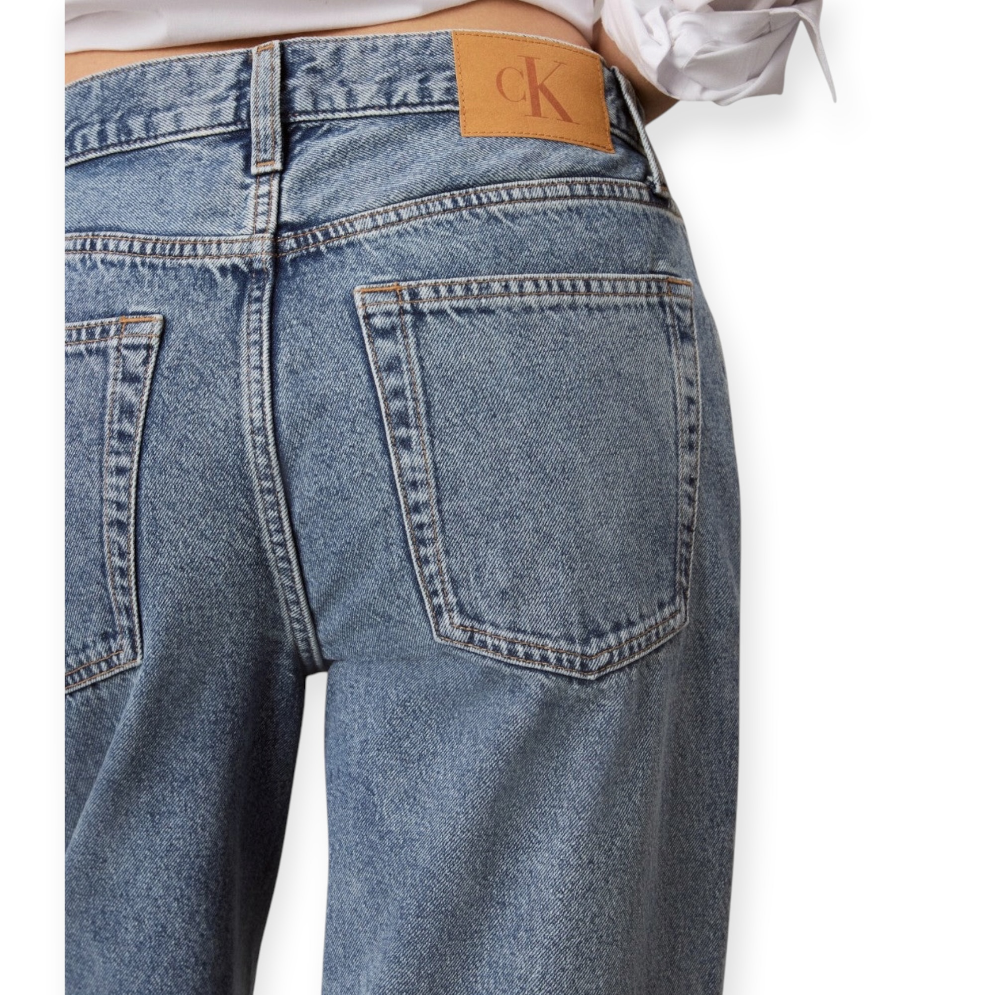 גינס נשים CLVIN KLEIN RELAXED BAGGY JEANS
