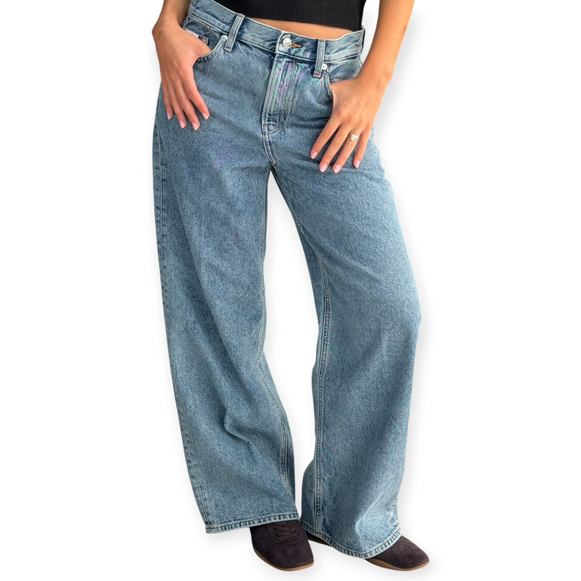 גינס נשים CLVIN KLEIN RELAXED BAGGY JEANS