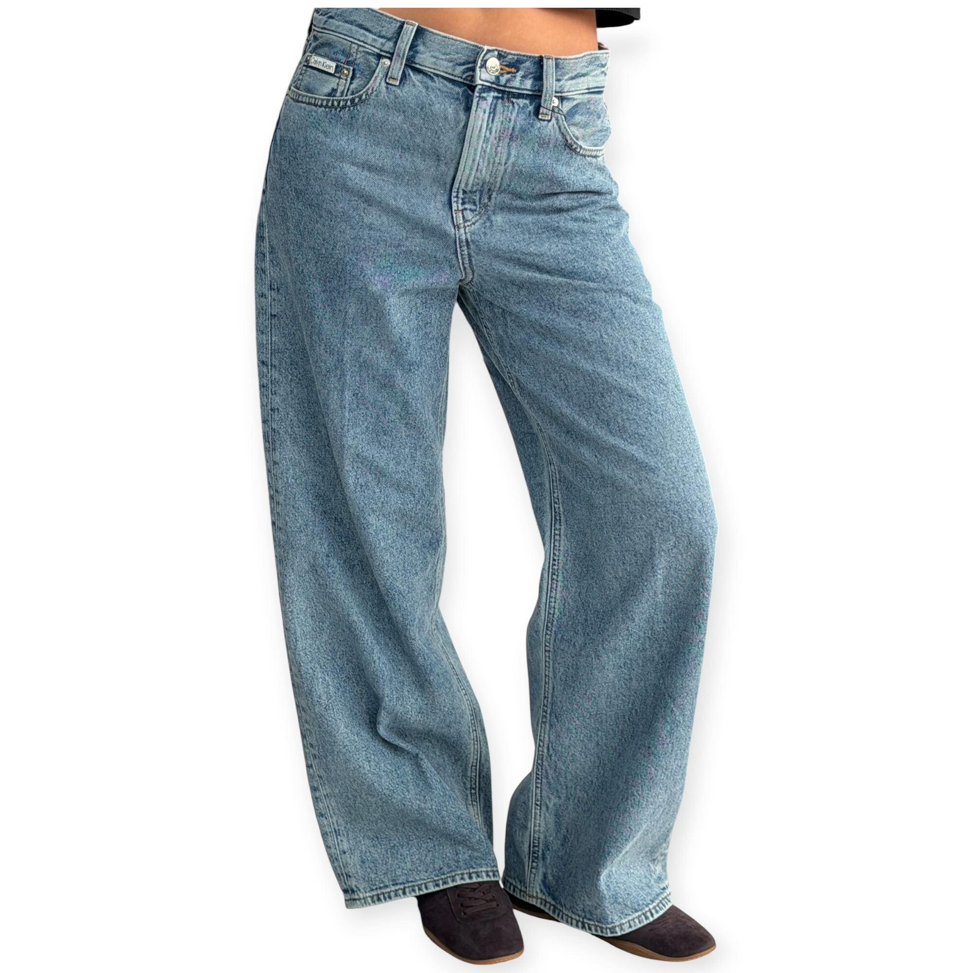 גינס נשים CLVIN KLEIN RELAXED BAGGY JEANS