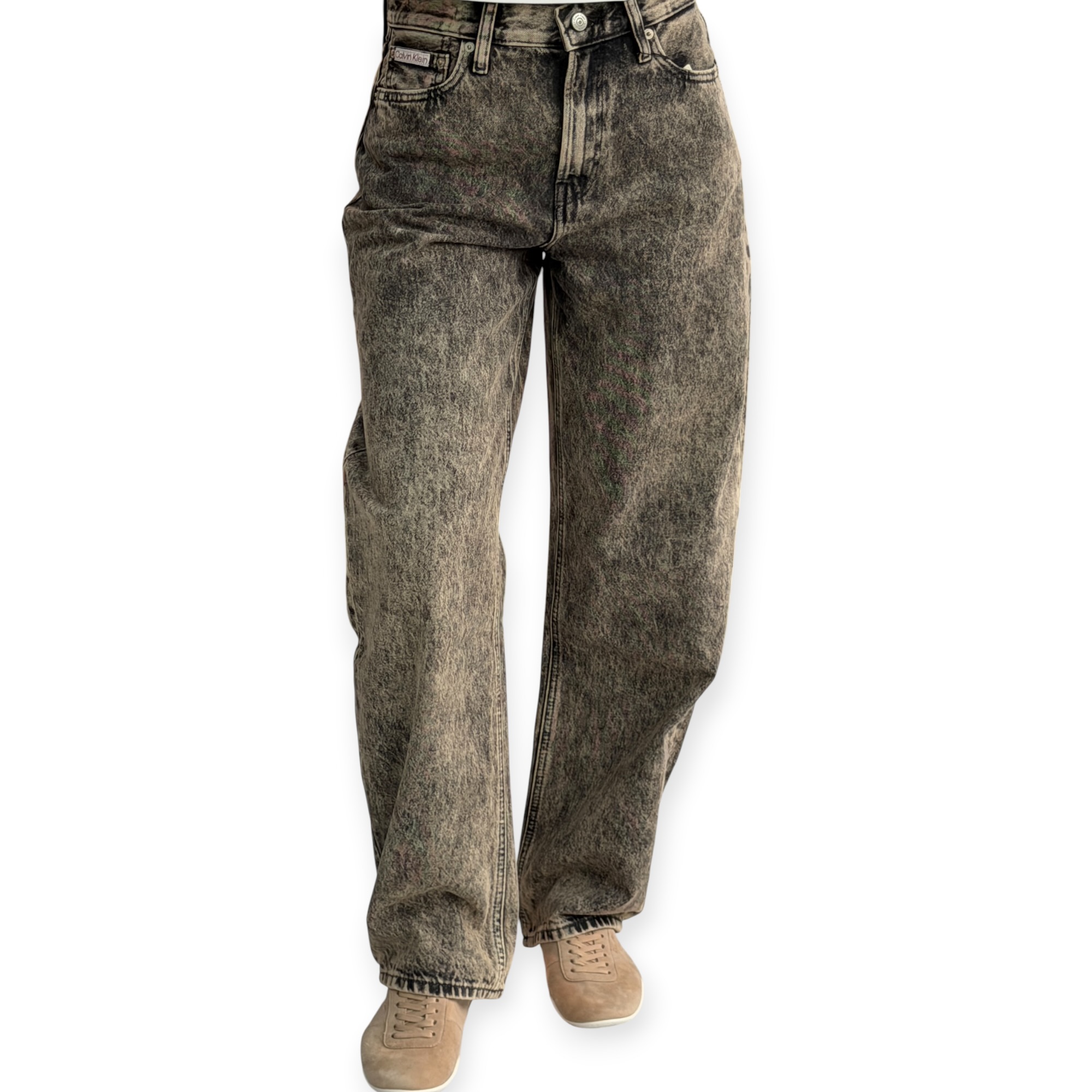 גינס נשים CLVIN KLEIN RELAXED BARREL JEANS גינס נשים CLVIN KLEIN RELAXED BARREL JEANS