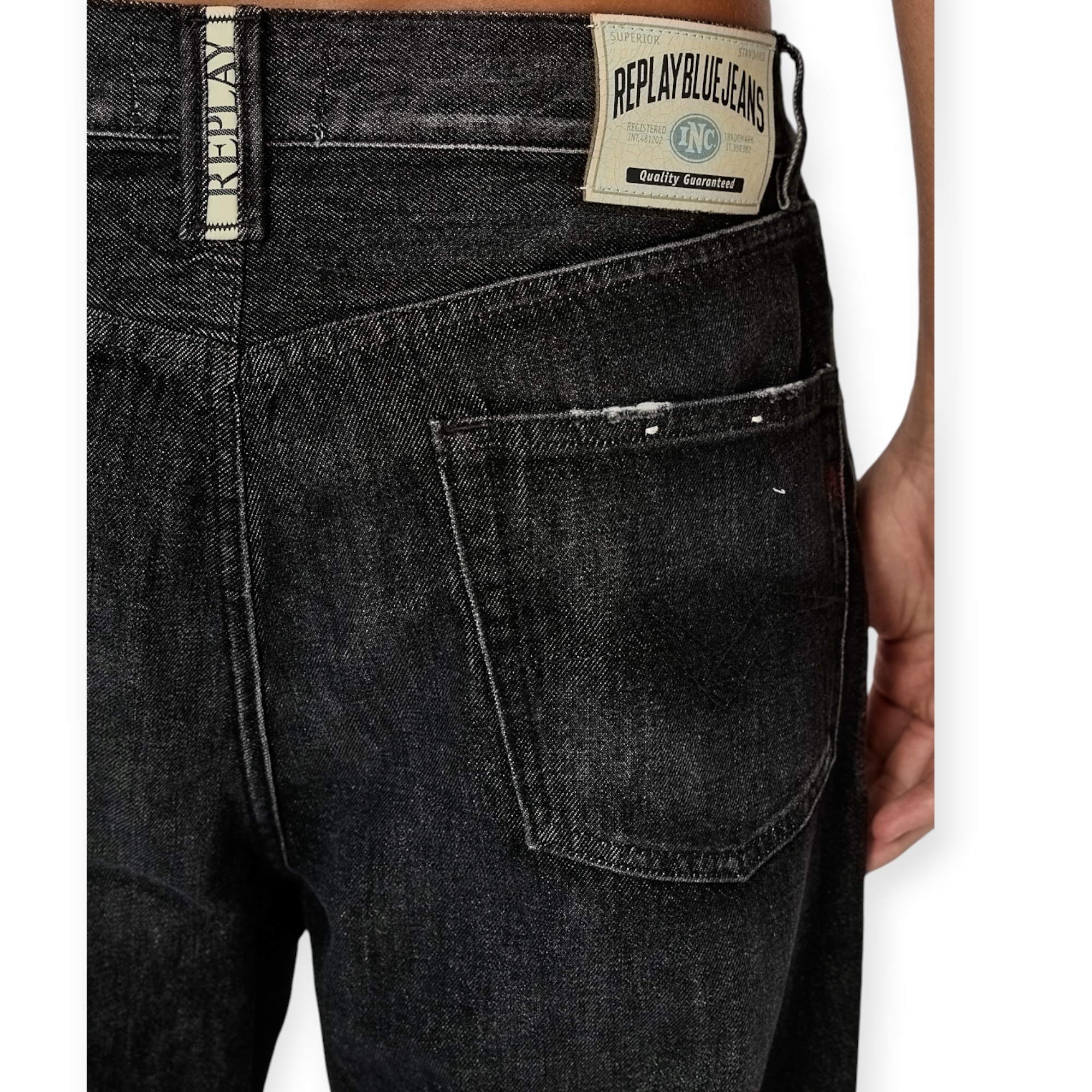 גינס גברים REPLAY 9ZERO1 STRAIGHT FIT