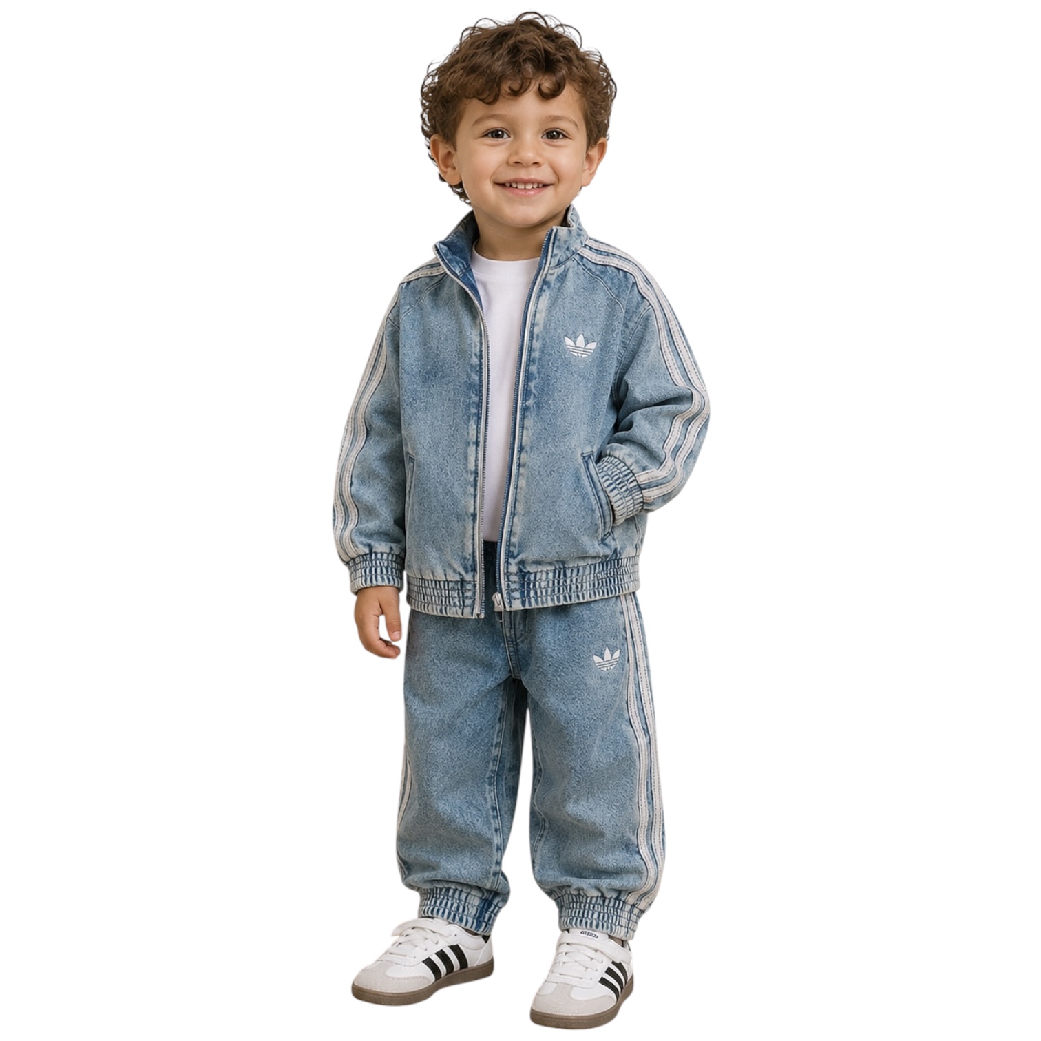 חליפה שנים ADIDAS DENIM FIREBIRD SET 0-4 חליפה שנים ADIDAS DENIM FIREBIRD SET 0-4