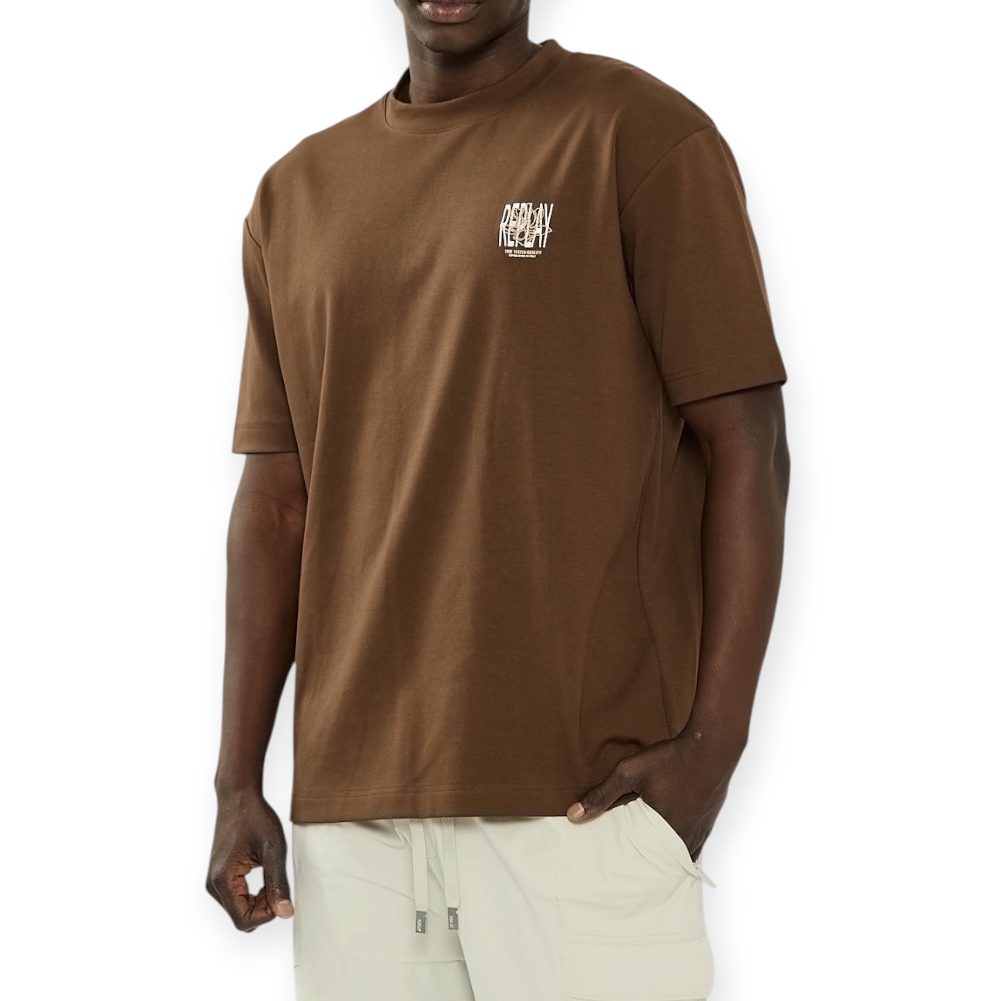 חולצה גברים REPLAY AMMONIA OS SS SHIRT